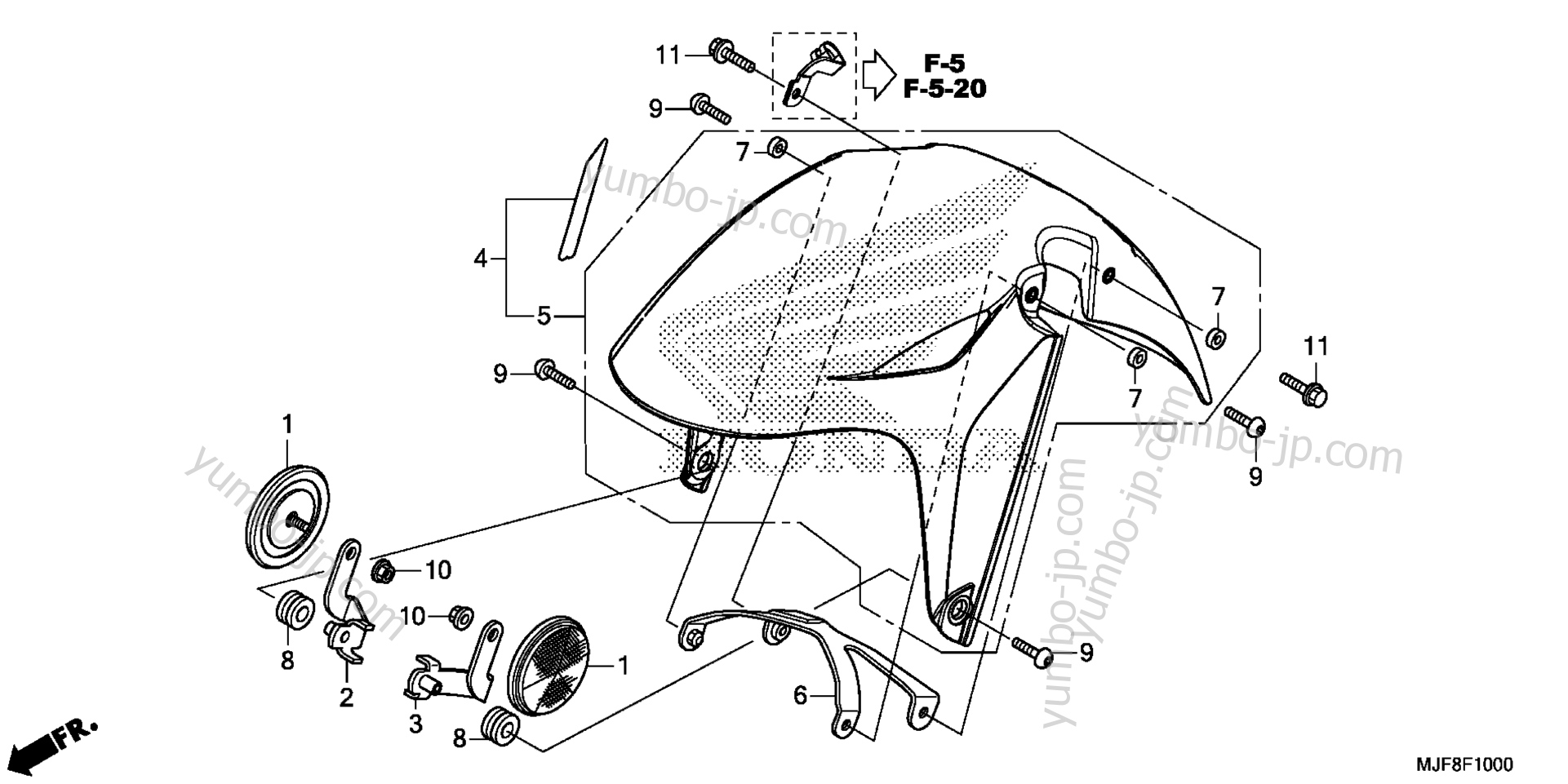 FRONT FENDER для мотоциклов HONDA CTX700ND AC 2016 г.