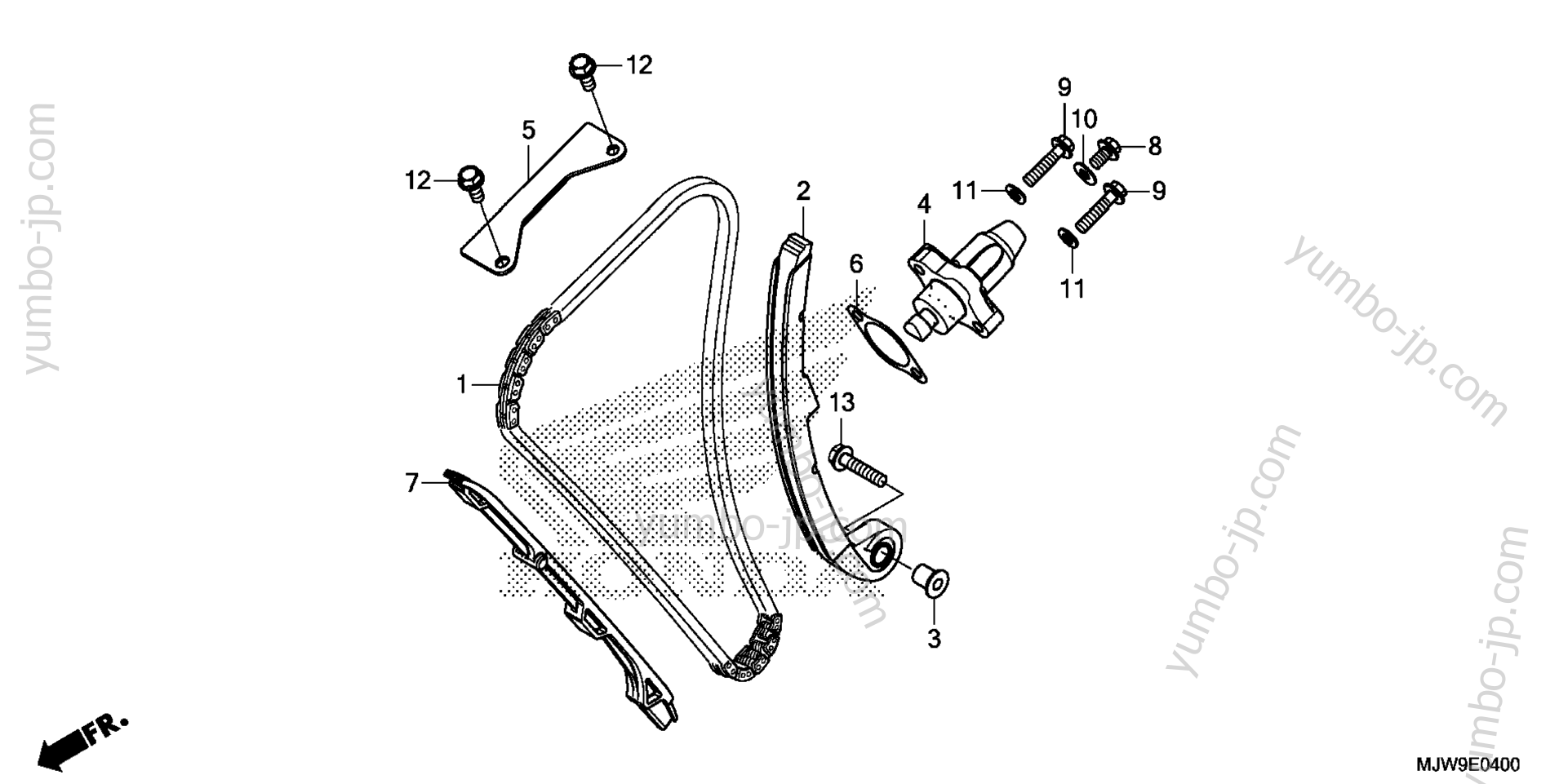 CAM CHAIN / TENSIONER для мотоциклов HONDA CB500F AC 2016 г.