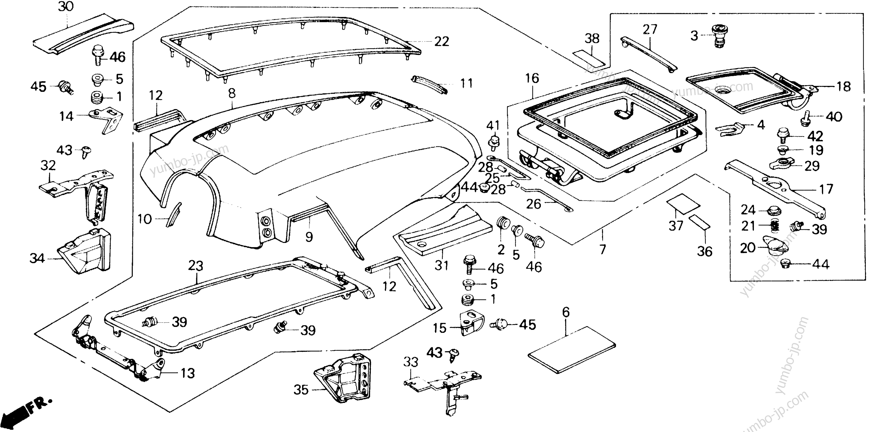 SHELTER for motorcycles HONDA GL1200SEI AC 1986 year