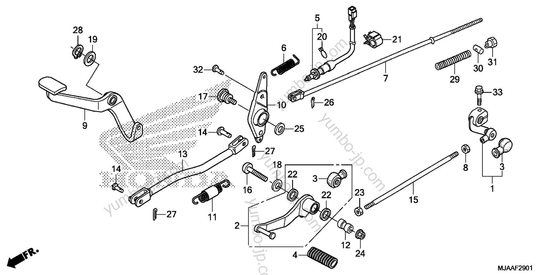 PEDAL (2) для мотоциклов HONDA VT750RS AC 2013 г.