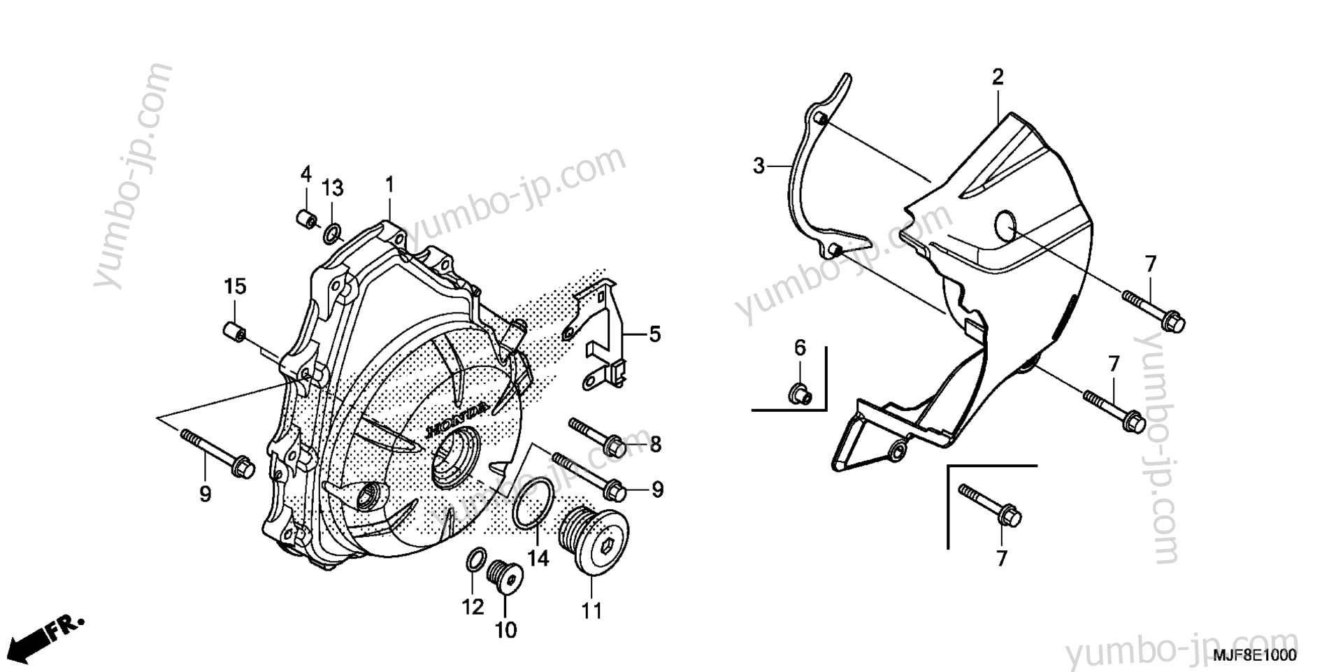 ALTERNATOR COVER for motorcycles HONDA CTX700N A 2016 year