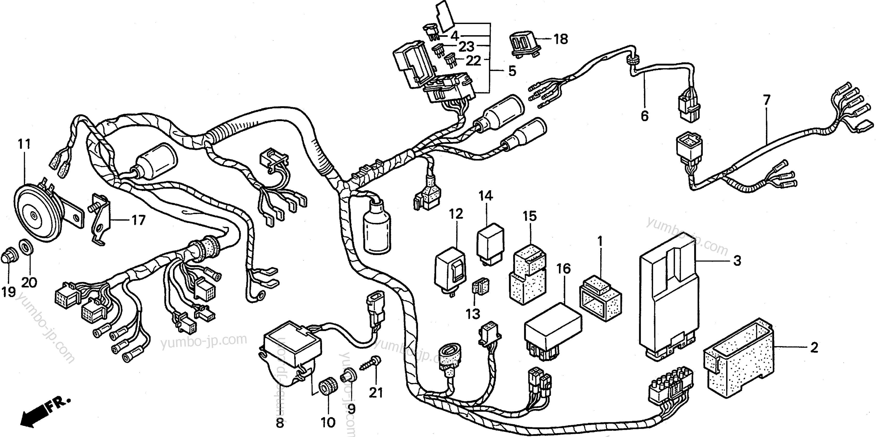 Проводка для мотоциклов HONDA GL1500CT A 1998 г.