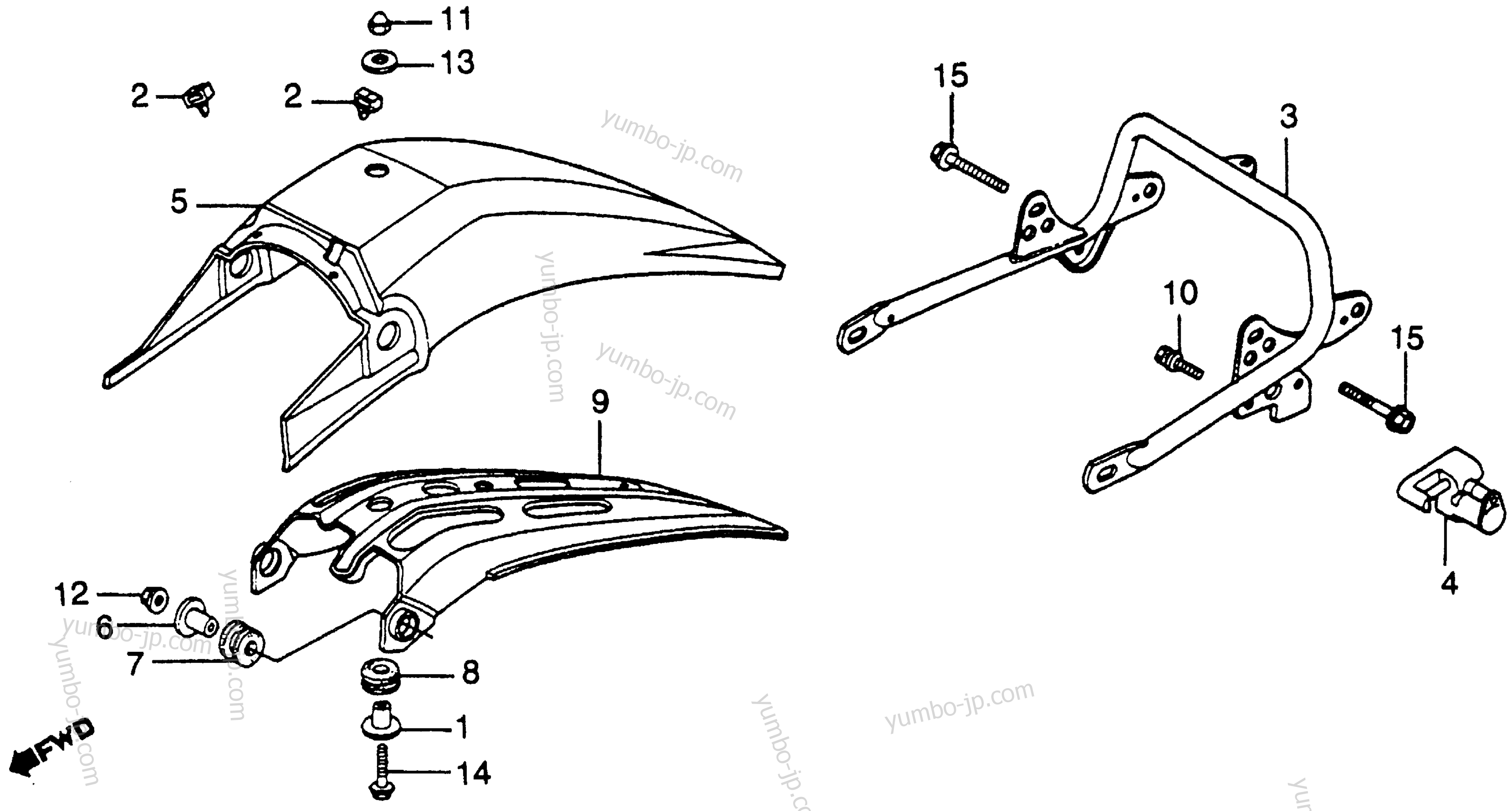 YUMBO | spare parts catalog for мотоцикла HONDA XL500R A