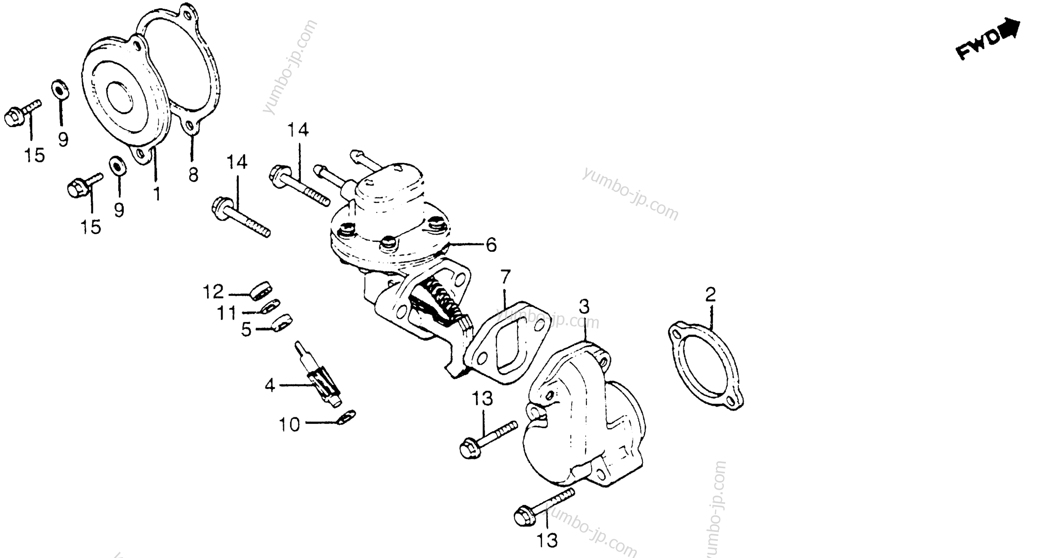 FUEL PUMP for motorcycles HONDA GL1100I A 1983 year