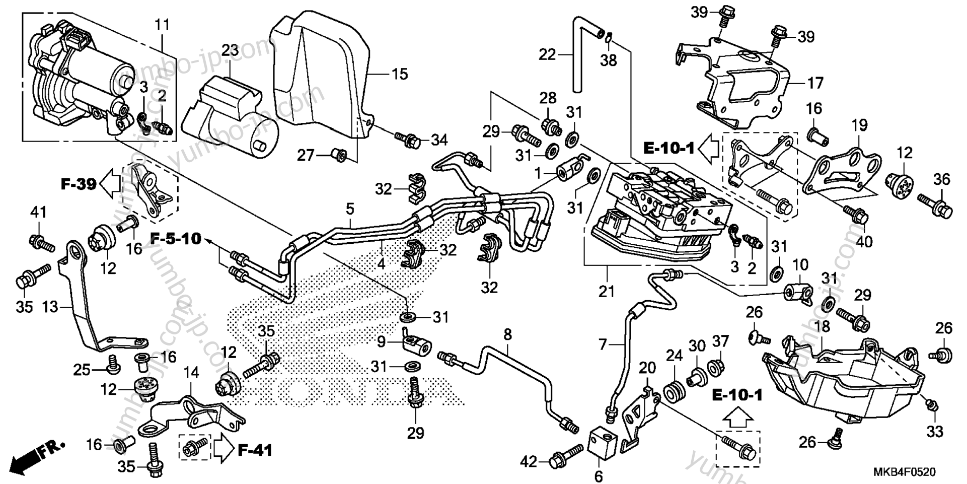 FRONT POWER UNIT / FRONT VALVE UNIT for motorcycles HONDA CBR1000RA AC 2016 year