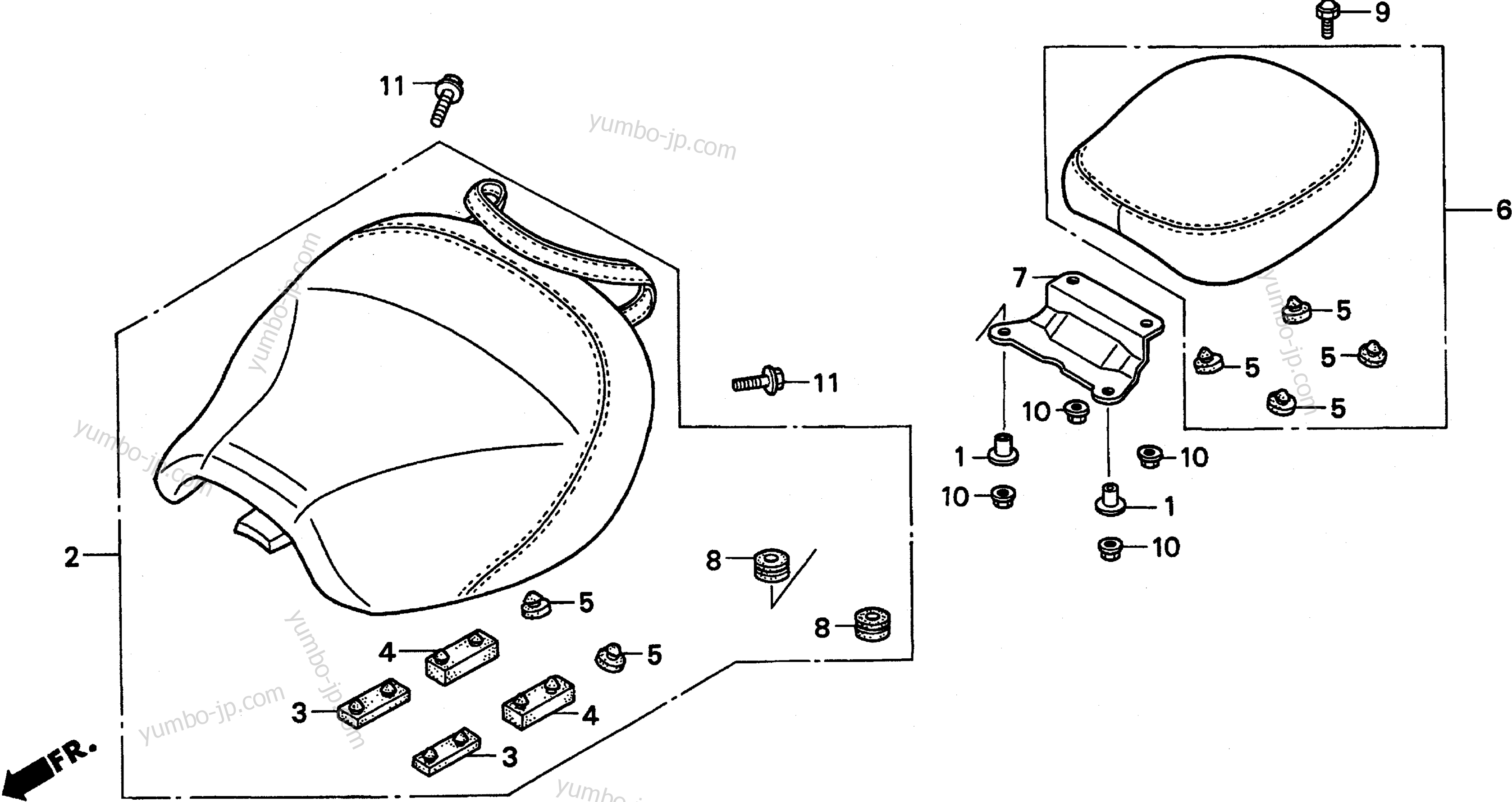 SEAT for motorcycles HONDA VT1100C2-2 2A 1998 year