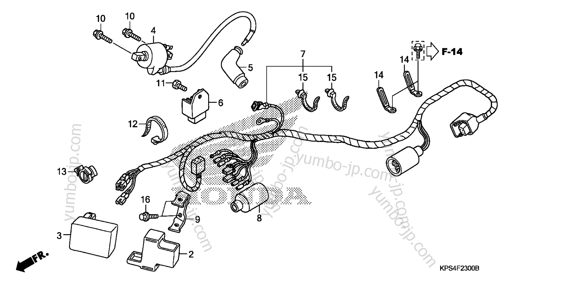 WIRE HARNESS for motorcycles HONDA CRF230F A 2008 year