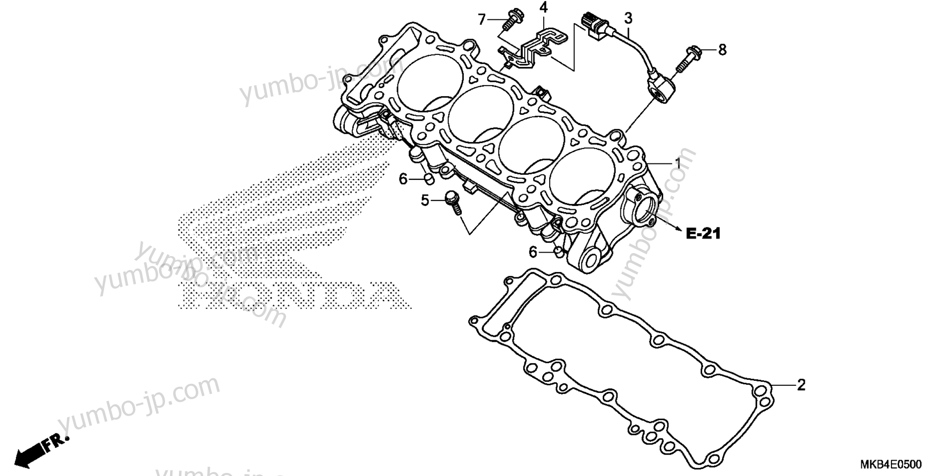 Блок цилиндров для мотоциклов HONDA CBR1000RA 5AC 2015 г.