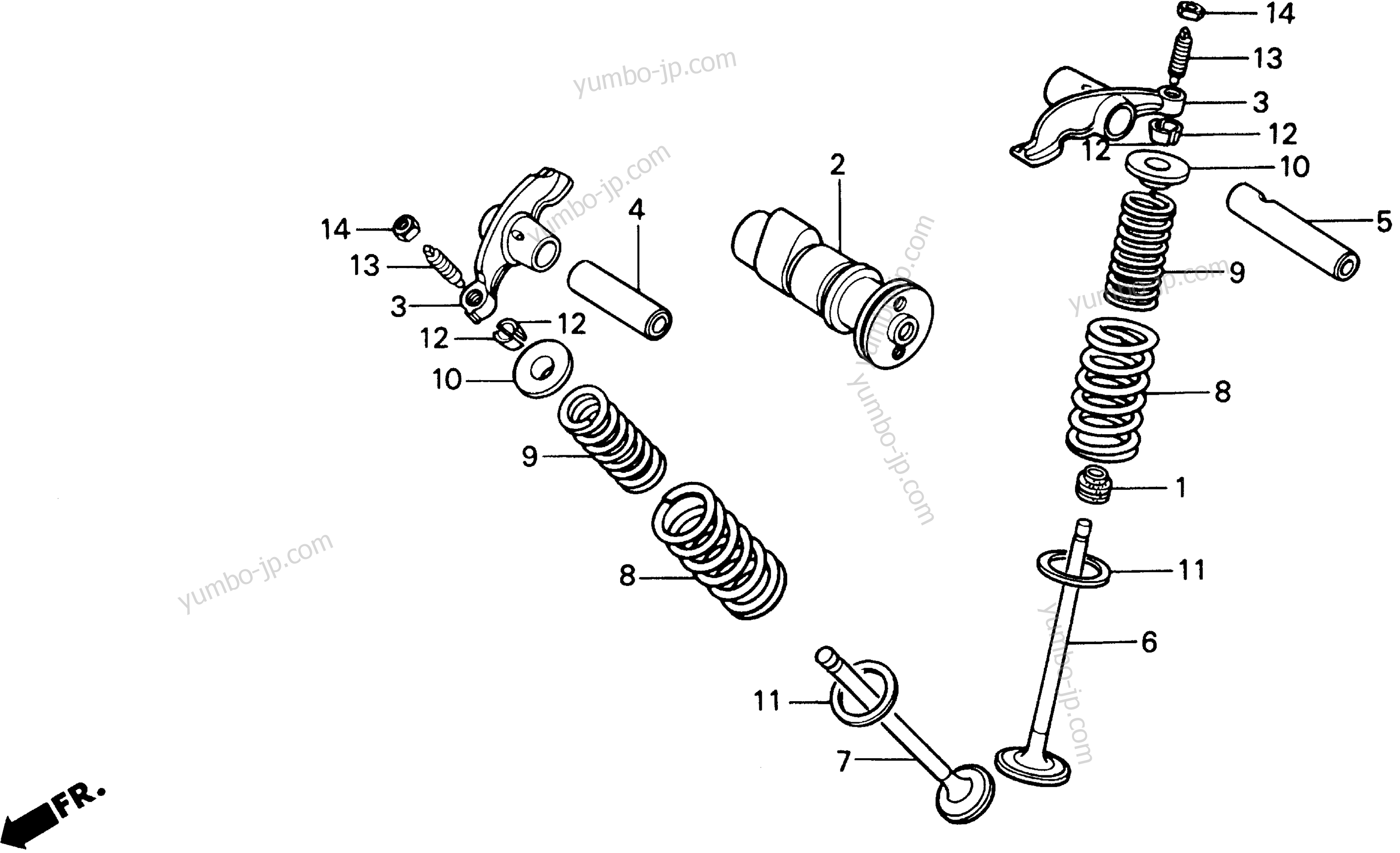 CAMSHAFT for motorcycles HONDA XR100R A 1991 year