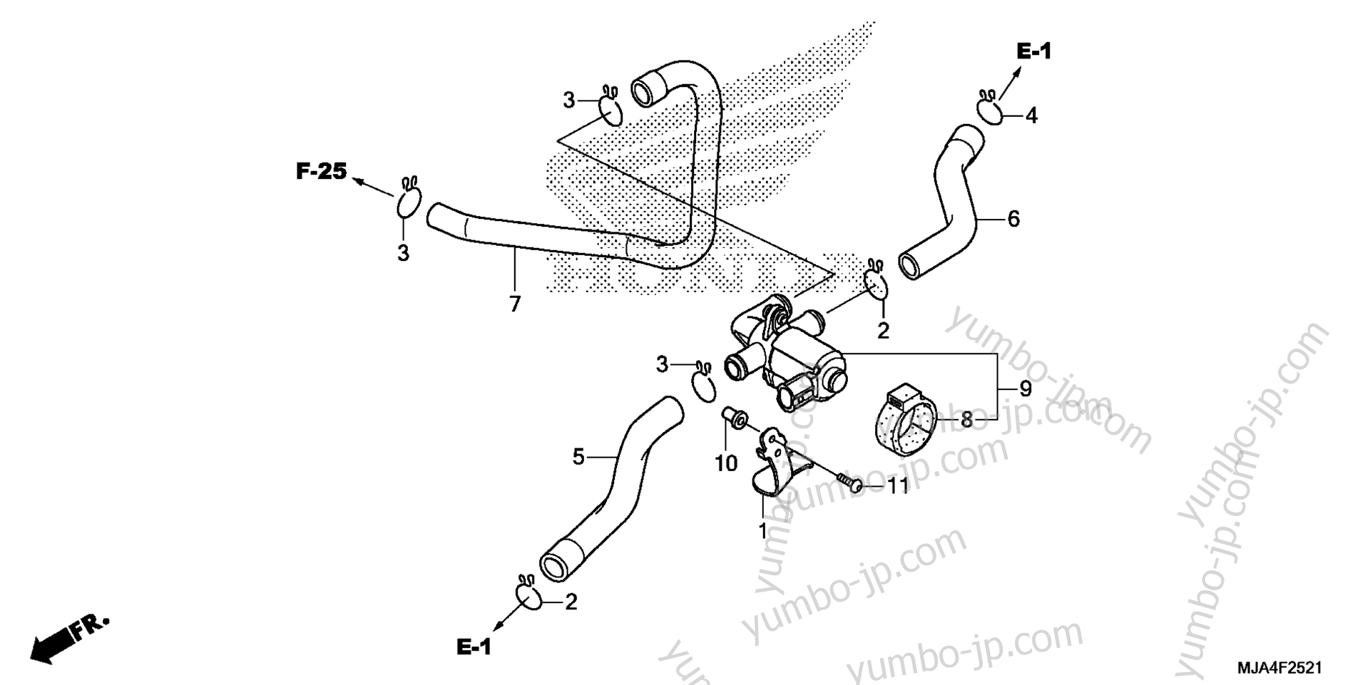 AIR INJECTION VALVE (2) для мотоциклов HONDA VT750RS AC 2012 г.