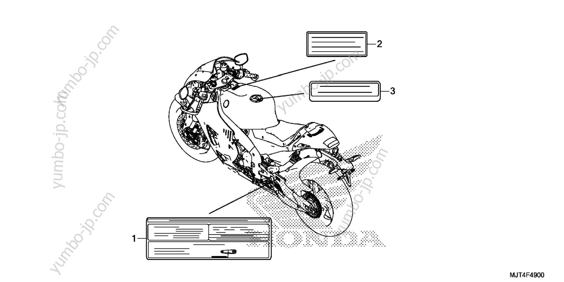 CAUTION LABEL для мотоциклов HONDA RC213V-S 2AC 2016 г.