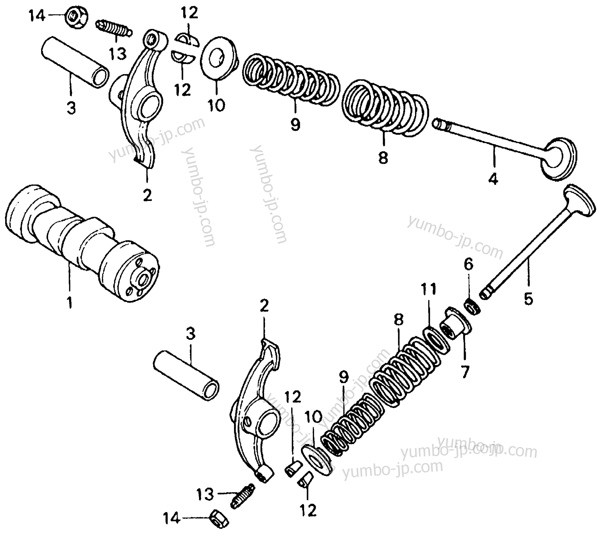 CAMSHAFT / VALVE for motorcycles HONDA CT70 A 1978 year