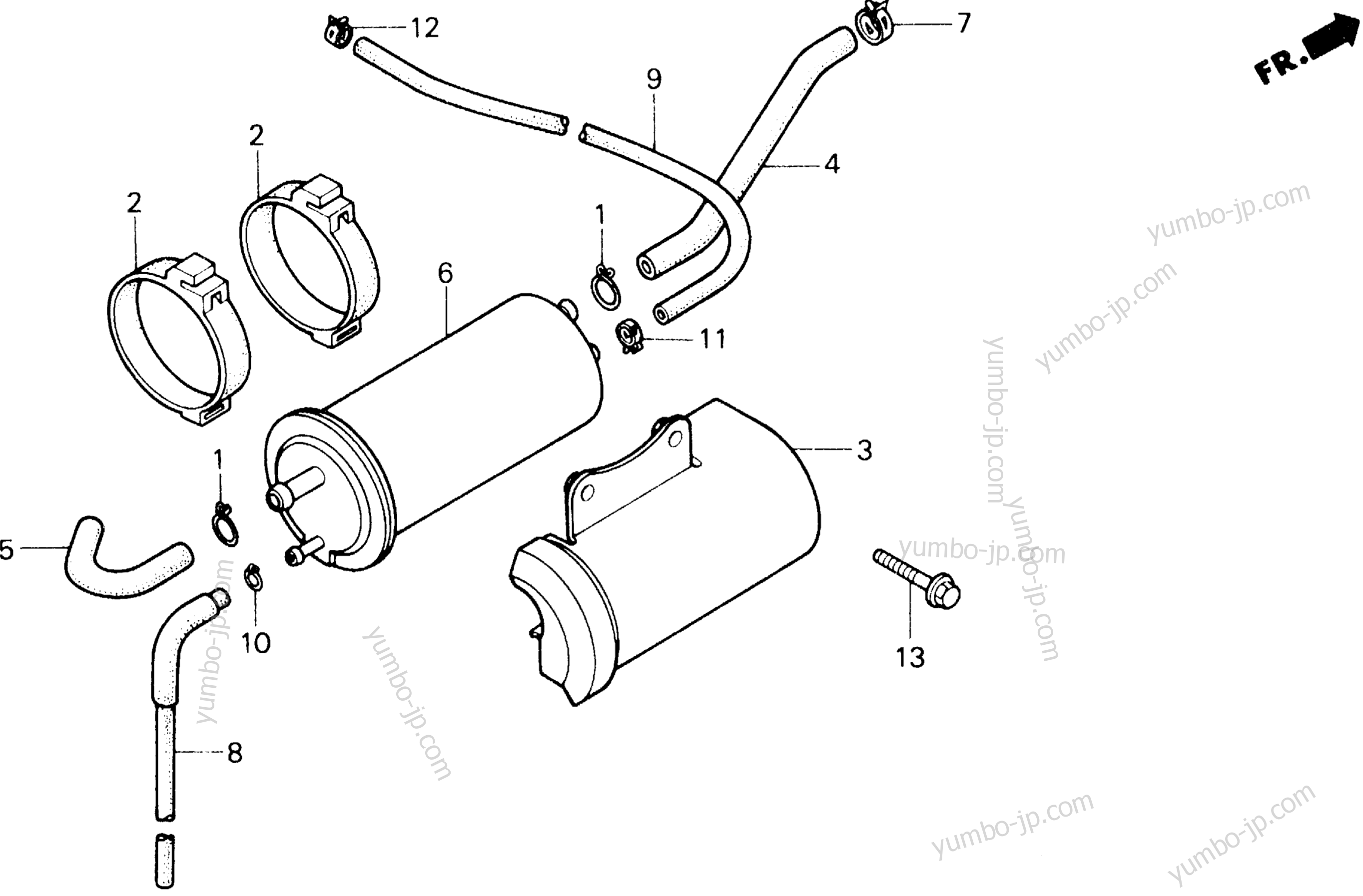 CANISTER AC for motorcycles HONDA GL1200SEI AC 1986 year