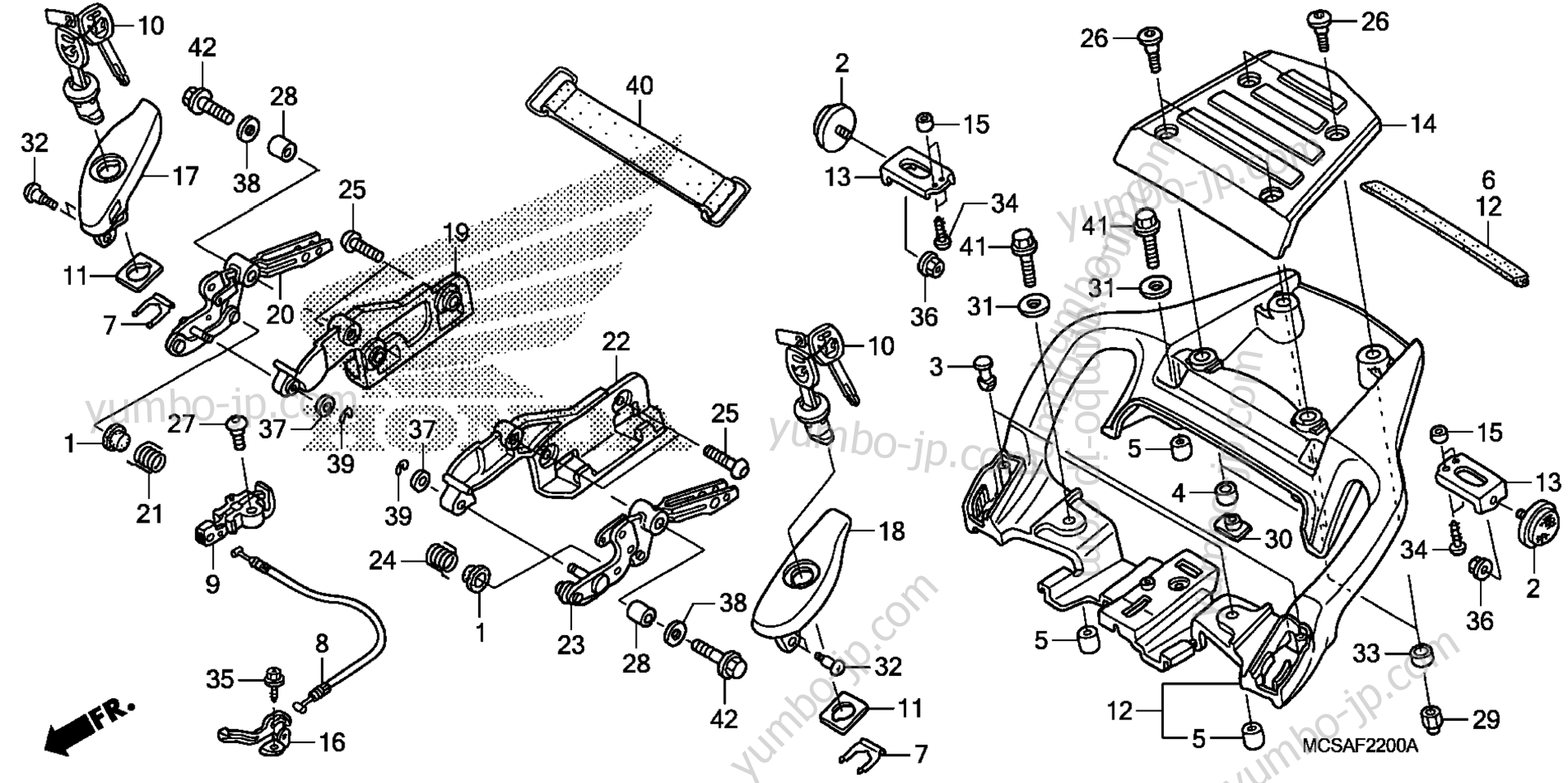 GRAB RAIL для мотоциклов HONDA ST1300 A/A 2009 г.