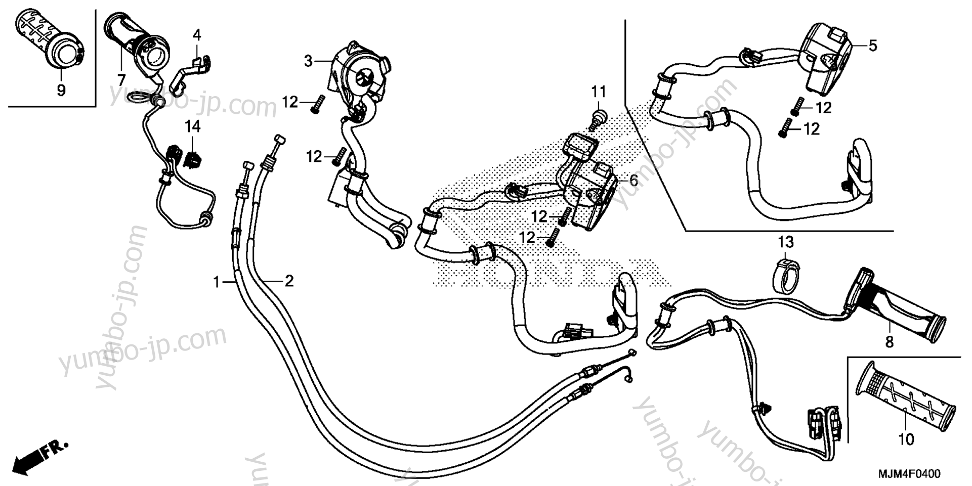 SWITCH / CABLE for motorcycles HONDA VFR800F 2AC 2014 year
