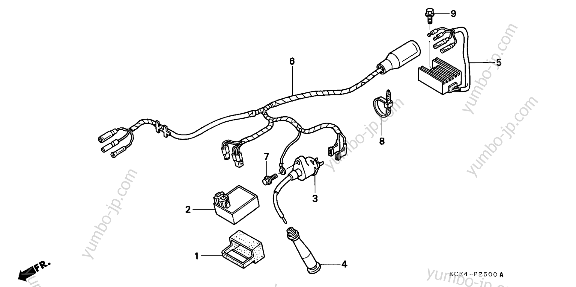 WIRE HARNESS for motorcycles HONDA XR250R A/A 2004 year