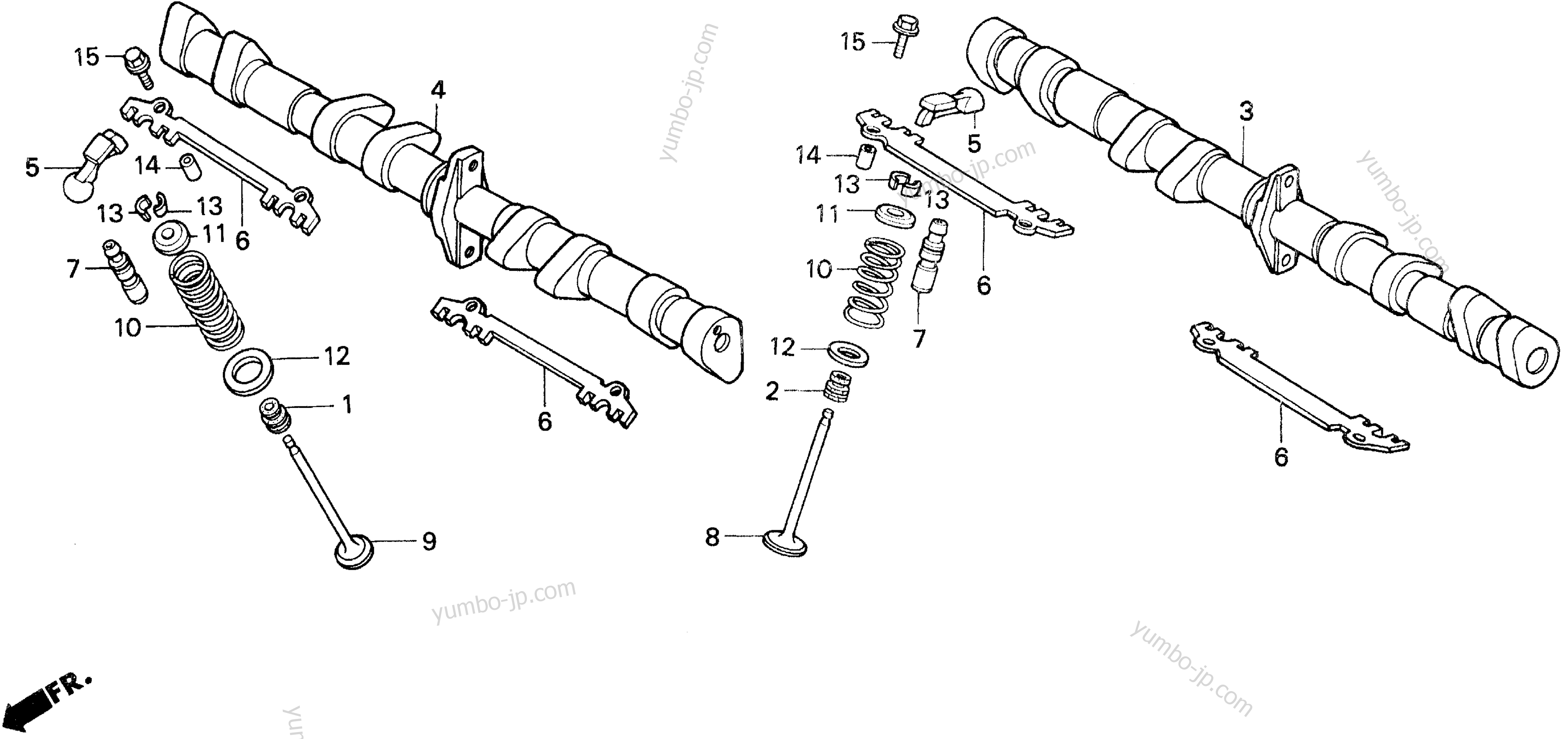 CAMSHAFT for motorcycles HONDA CB750 A 1992 year