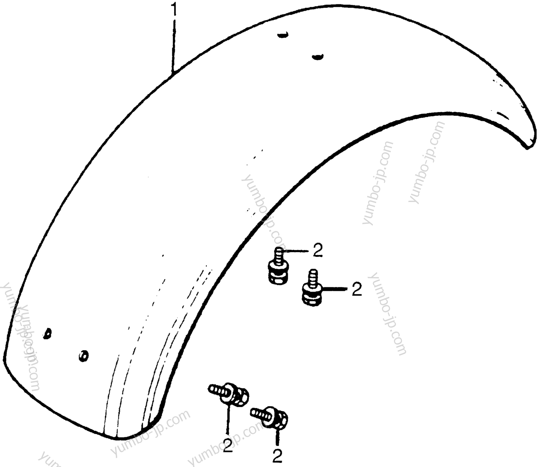 REAR FENDER для мотоциклов HONDA CT70 A 1981 г.