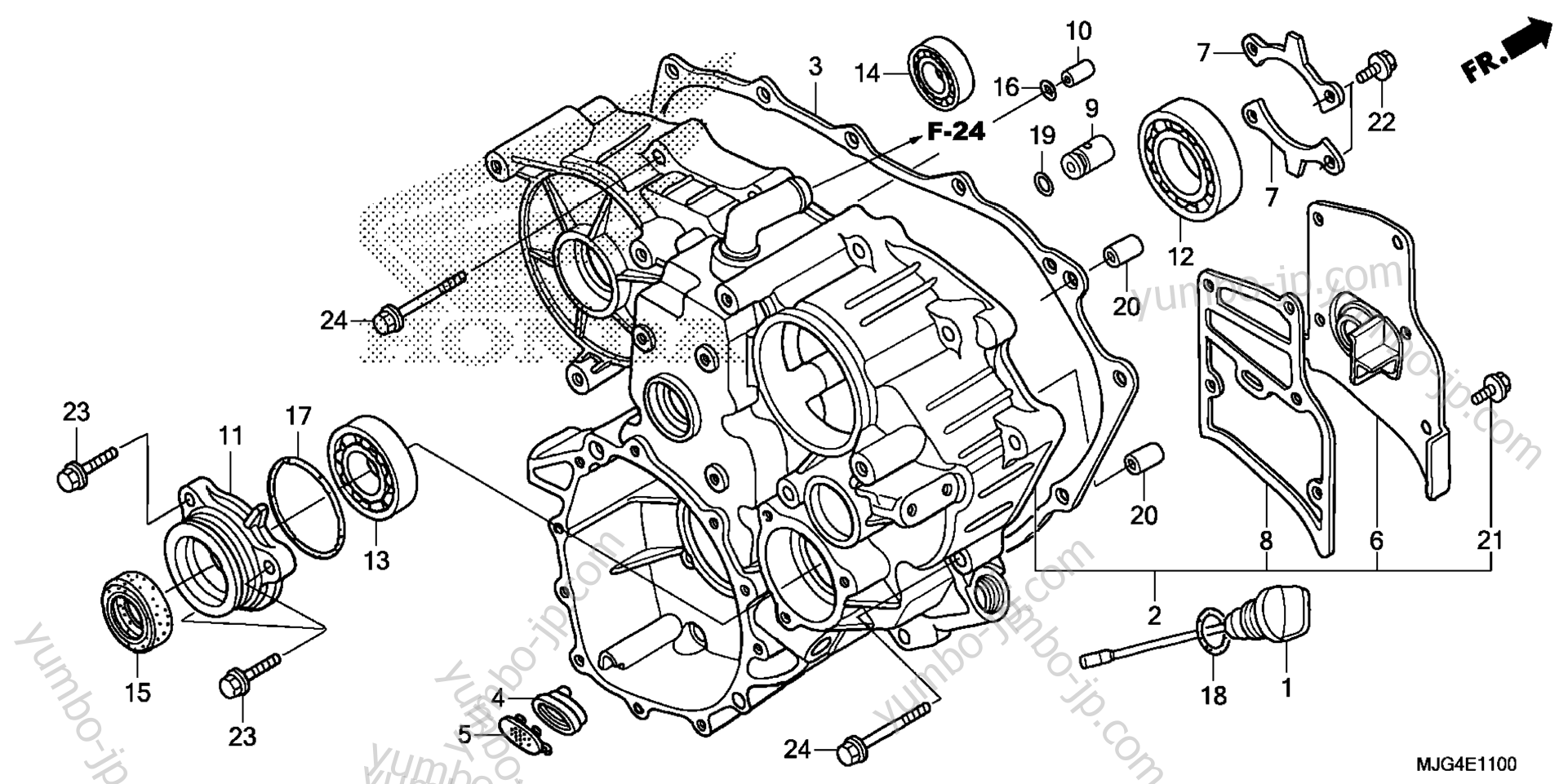 REAR CASE для мотоциклов HONDA GL1800BD 2AC 2013 г.