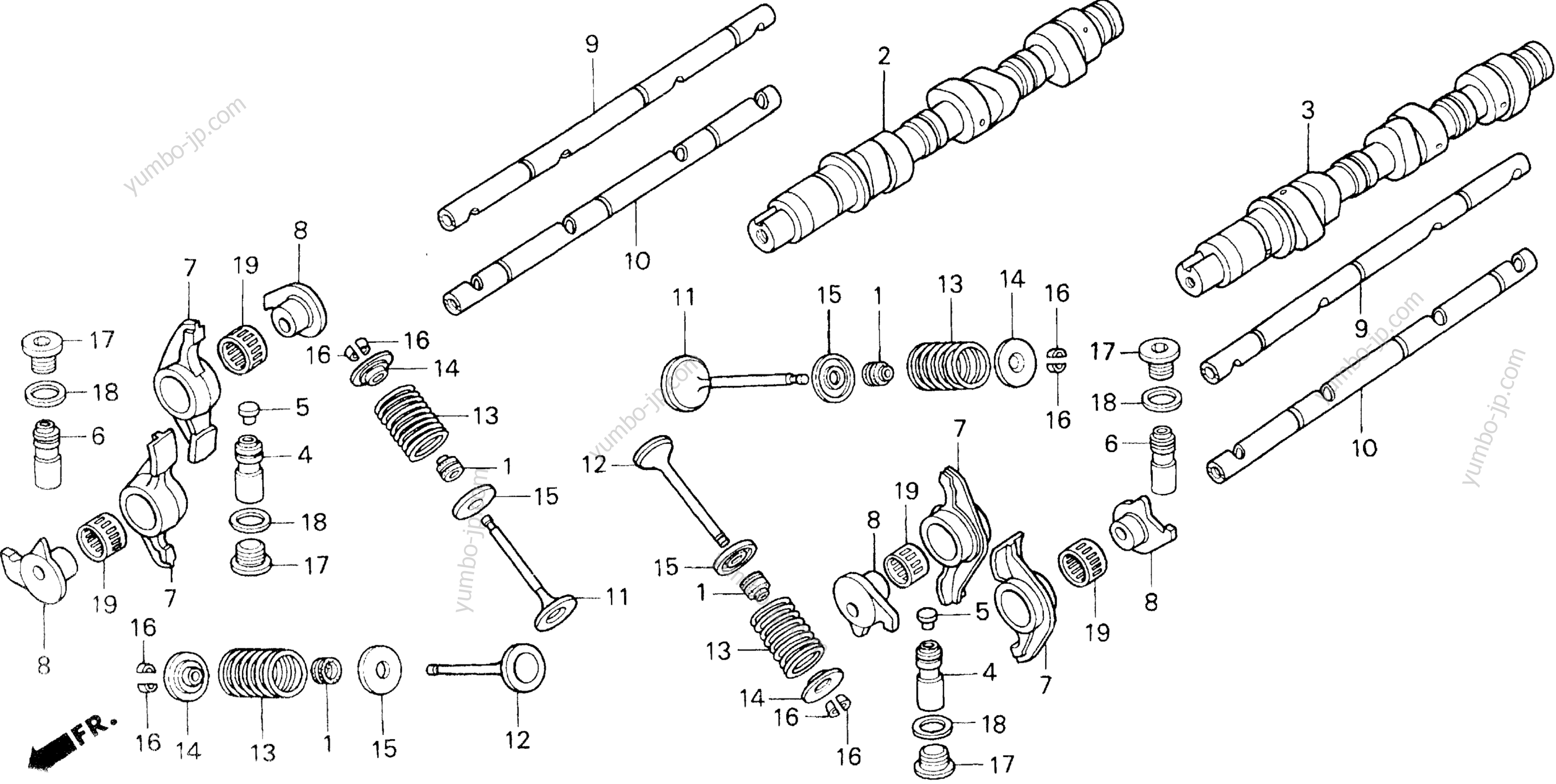 CAMSHAFT for motorcycles HONDA GL1500A AC 1999 year