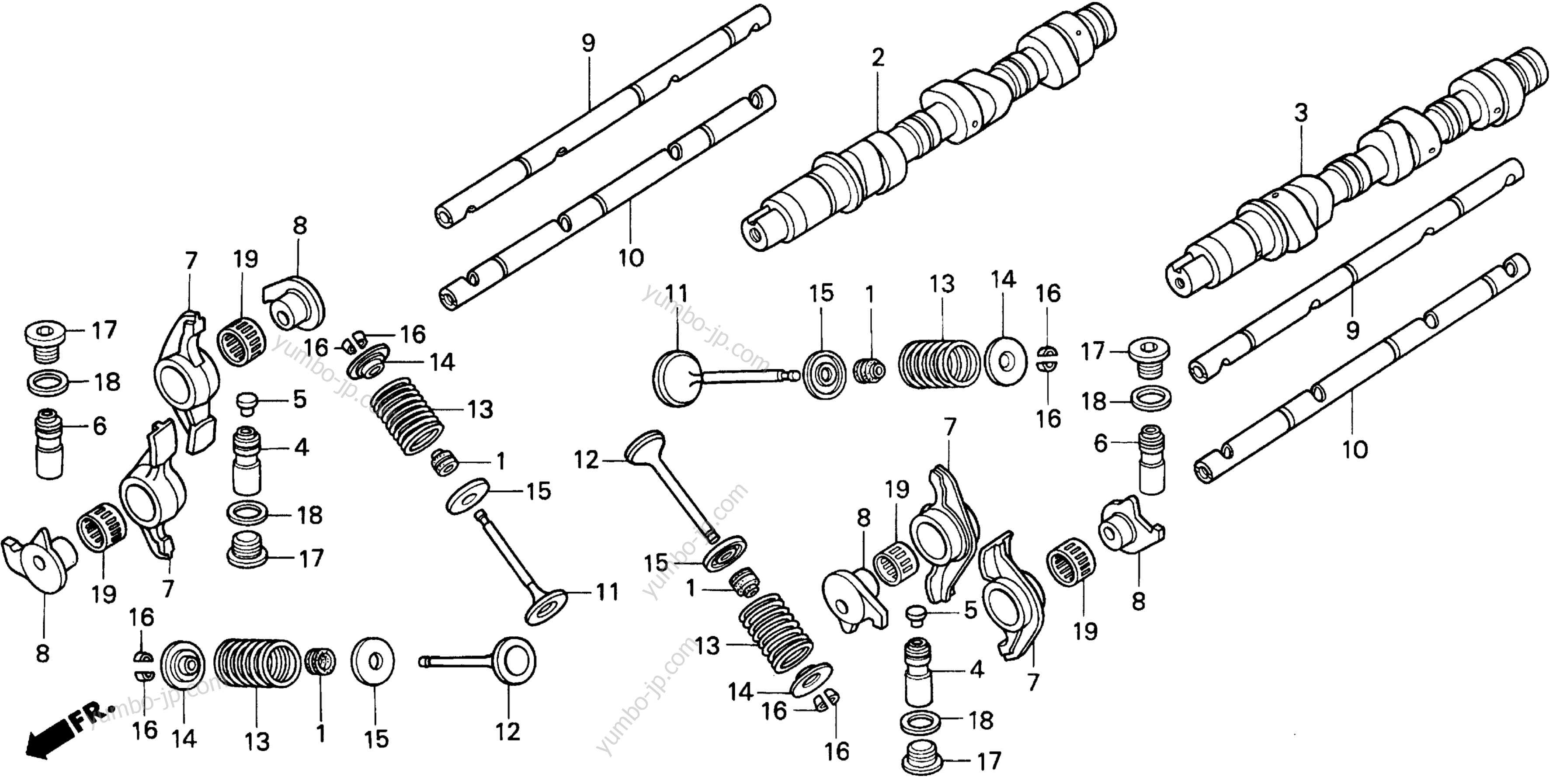 CAMSHAFT for motorcycles HONDA GL1500SE A 1996 year