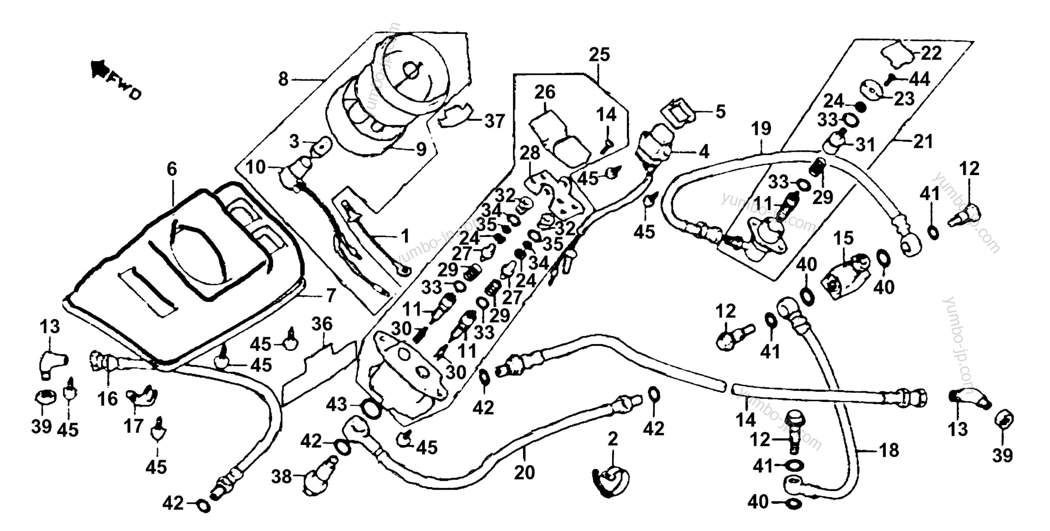 AIR VALVE / HOSE for motorcycles HONDA GL1100A A 1982 year