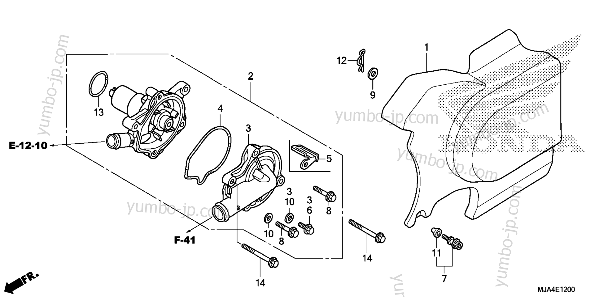 WATER PUMP for motorcycles HONDA VT750C2 A 2012 year