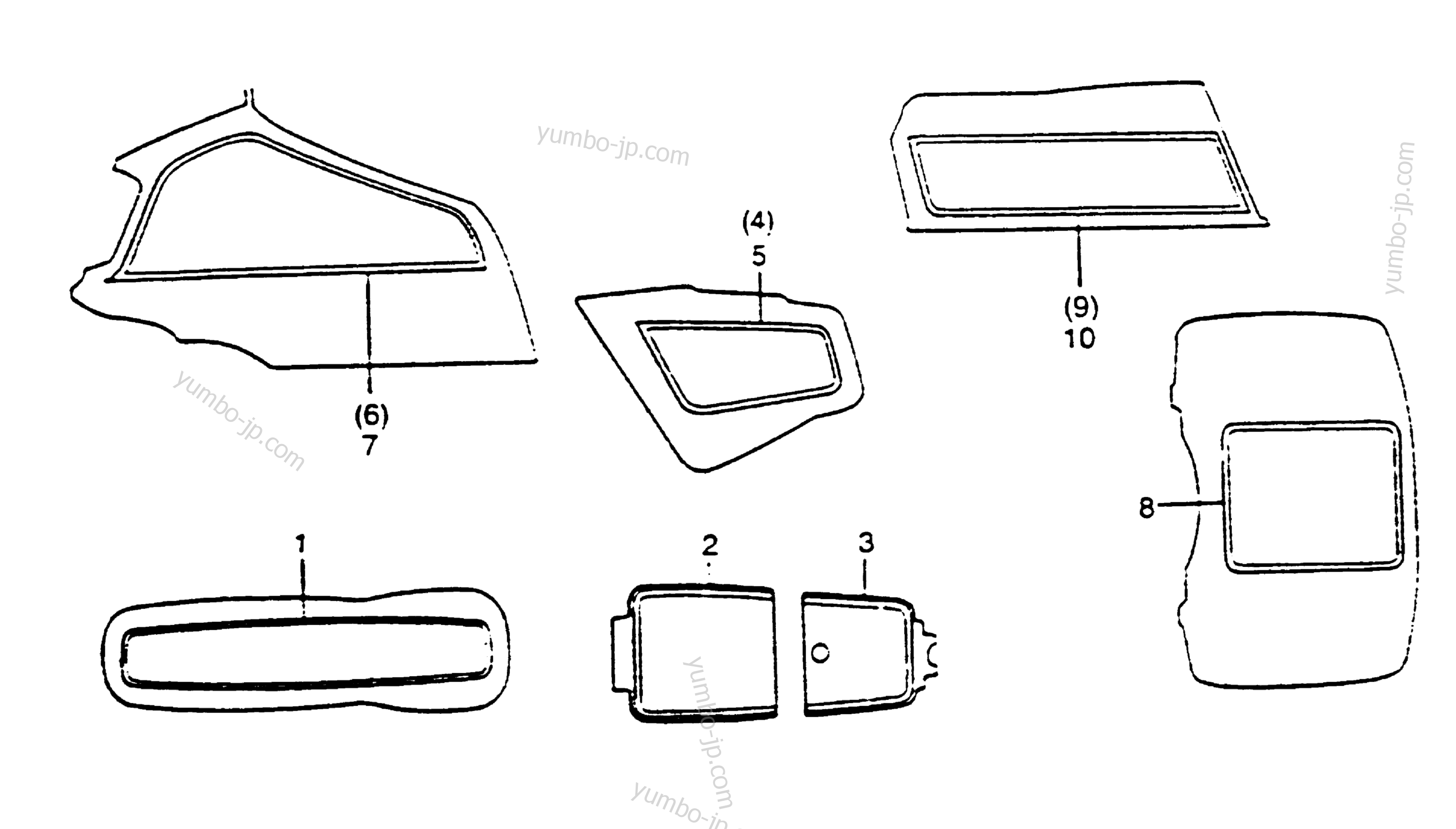 STRIPE для мотоциклов HONDA GL1200A AC 1984 г.