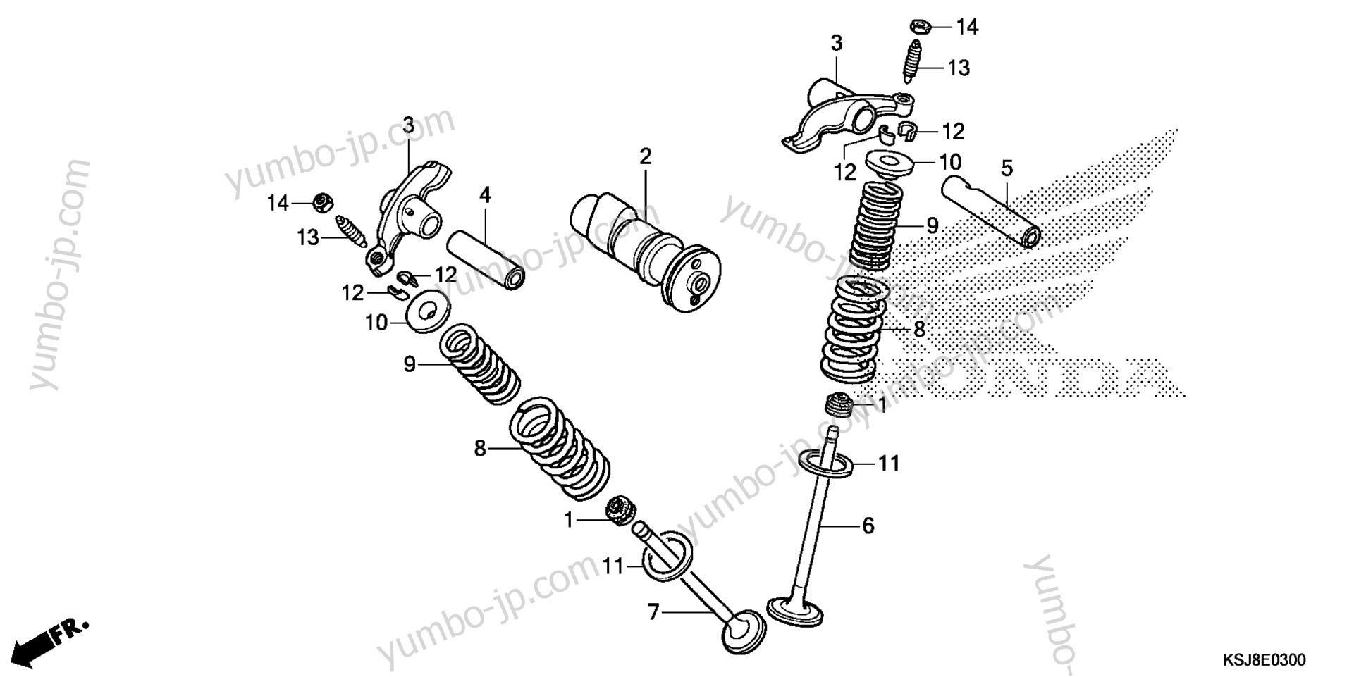 CAMSHAFT / VALVE for motorcycles HONDA CRF80F AC 2013 year