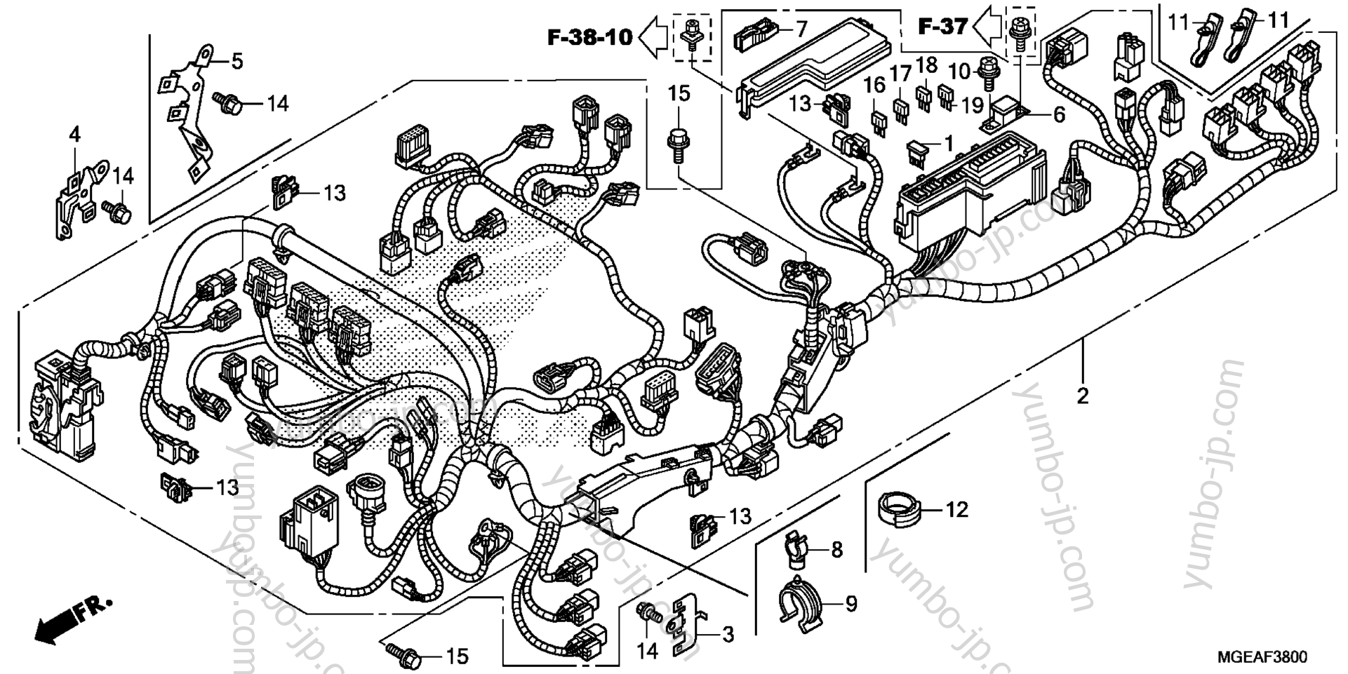 WIRE HARNESS for motorcycles HONDA VFR1200F AC 2014 year