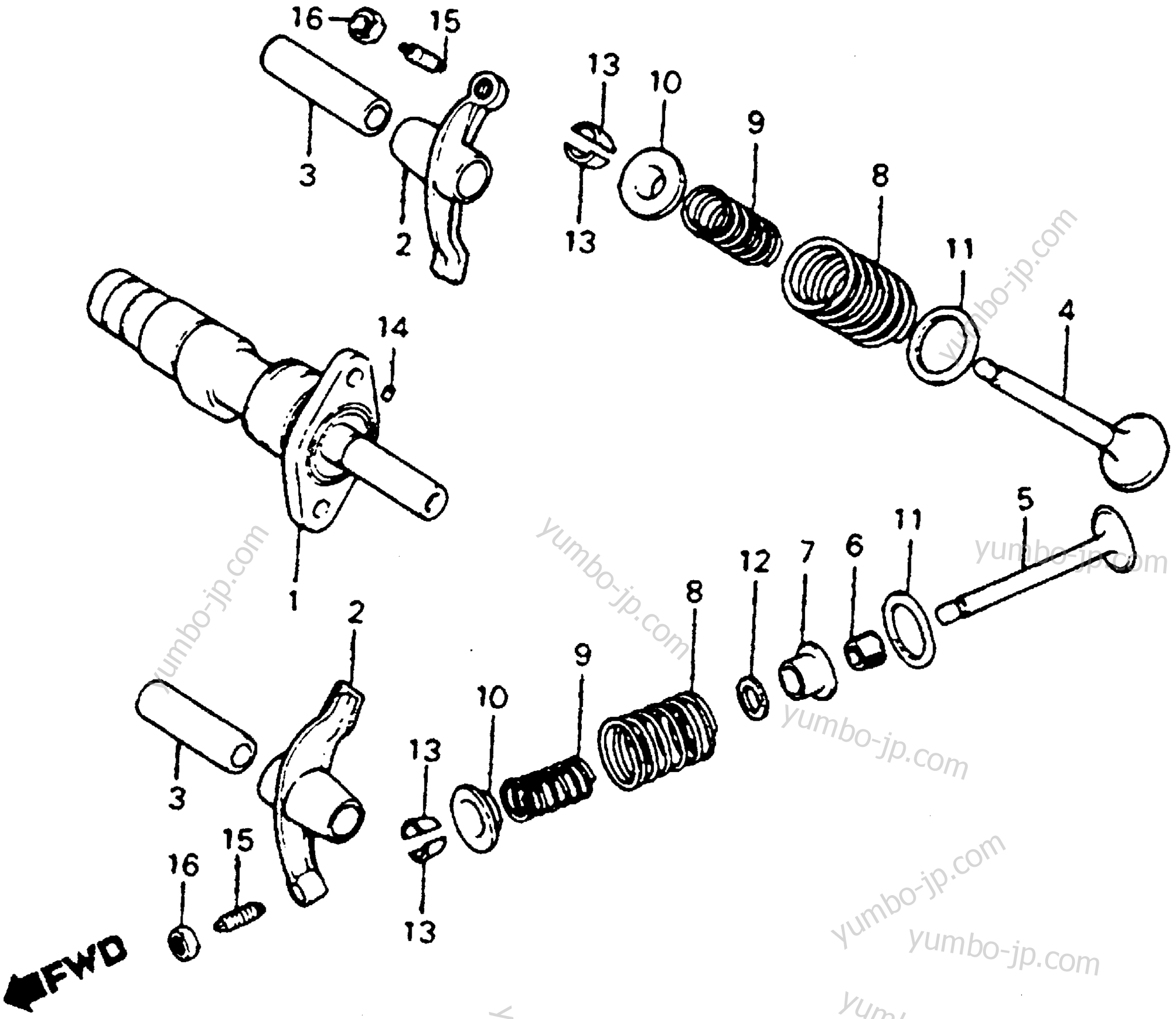 CAMSHAFT / VALVE for motorcycles HONDA CT90 A 1978 year