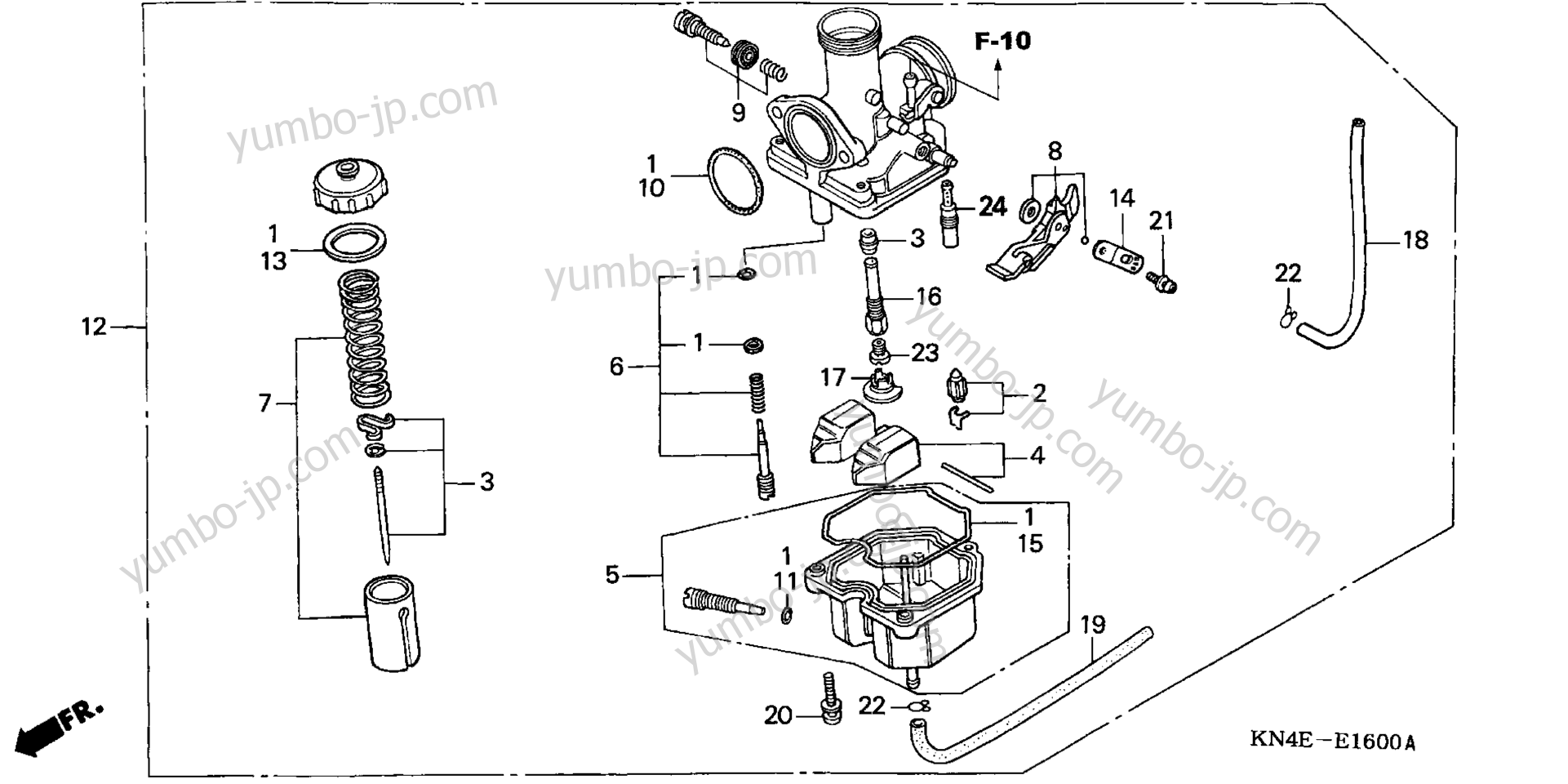 CARBURETOR for motorcycles HONDA XR100R A 2002 year