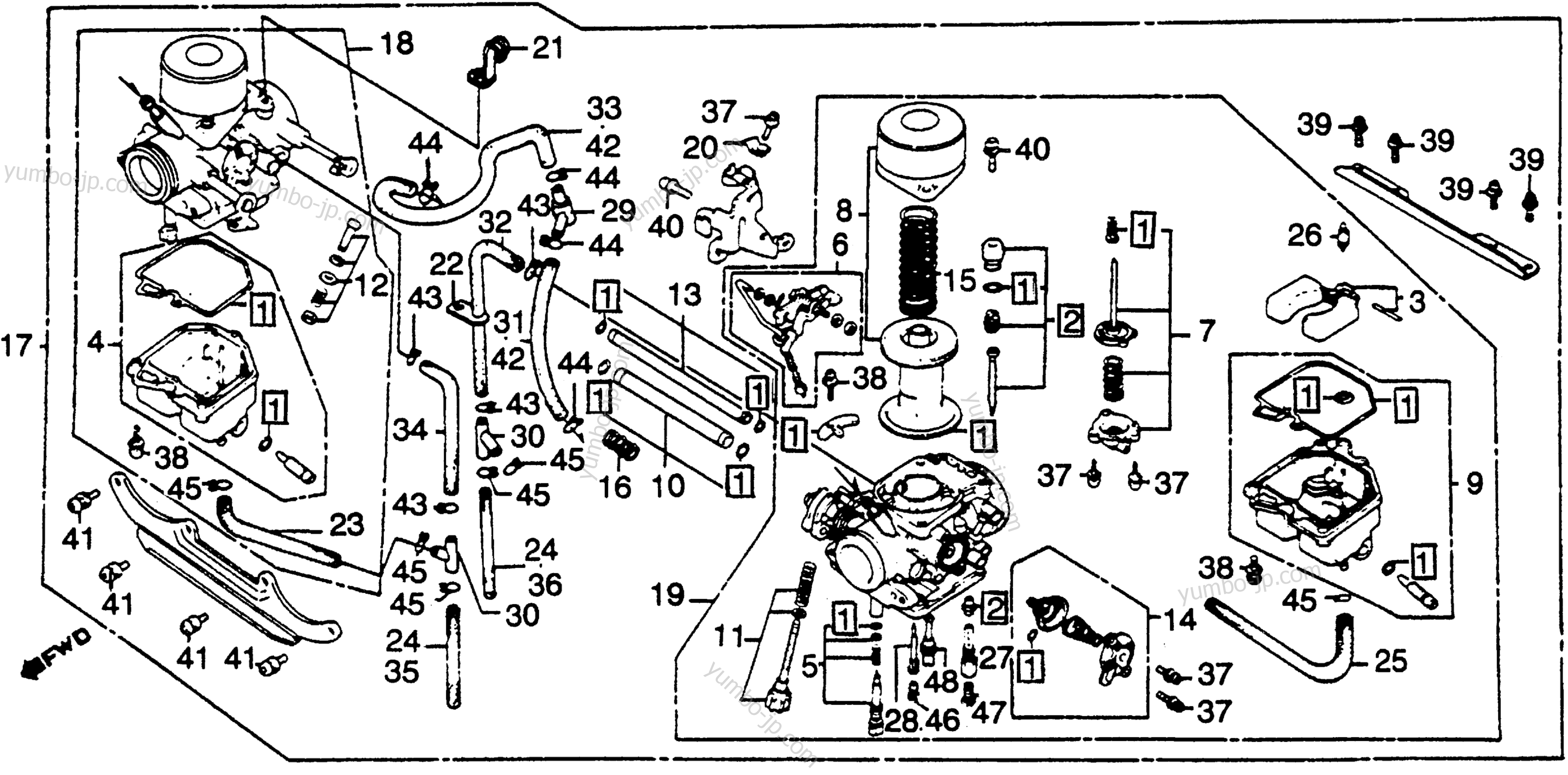 Карбюратор для мотоциклов HONDA CB450SC AC 1986 г.