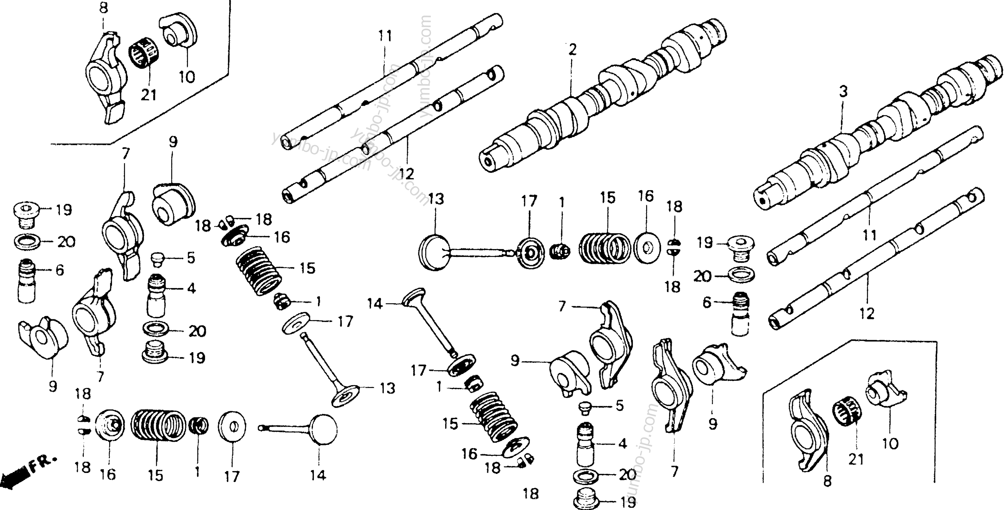 CAMSHAFT for motorcycles HONDA GL1500SE A 1992 year
