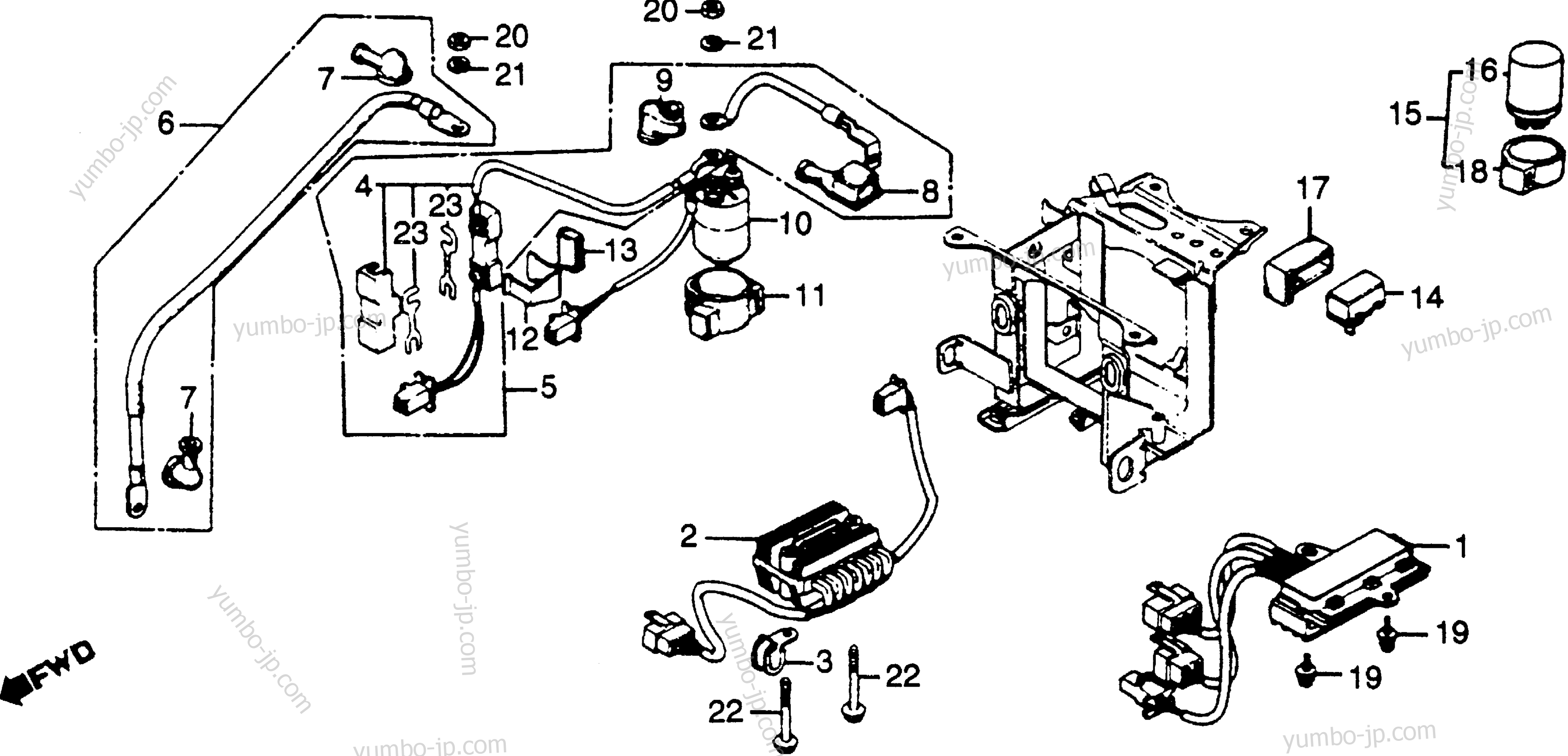 SPARK UNIT / REGULATOR / MAGNETIC SWITCH для мотоциклов HONDA CBX A 1980 г.