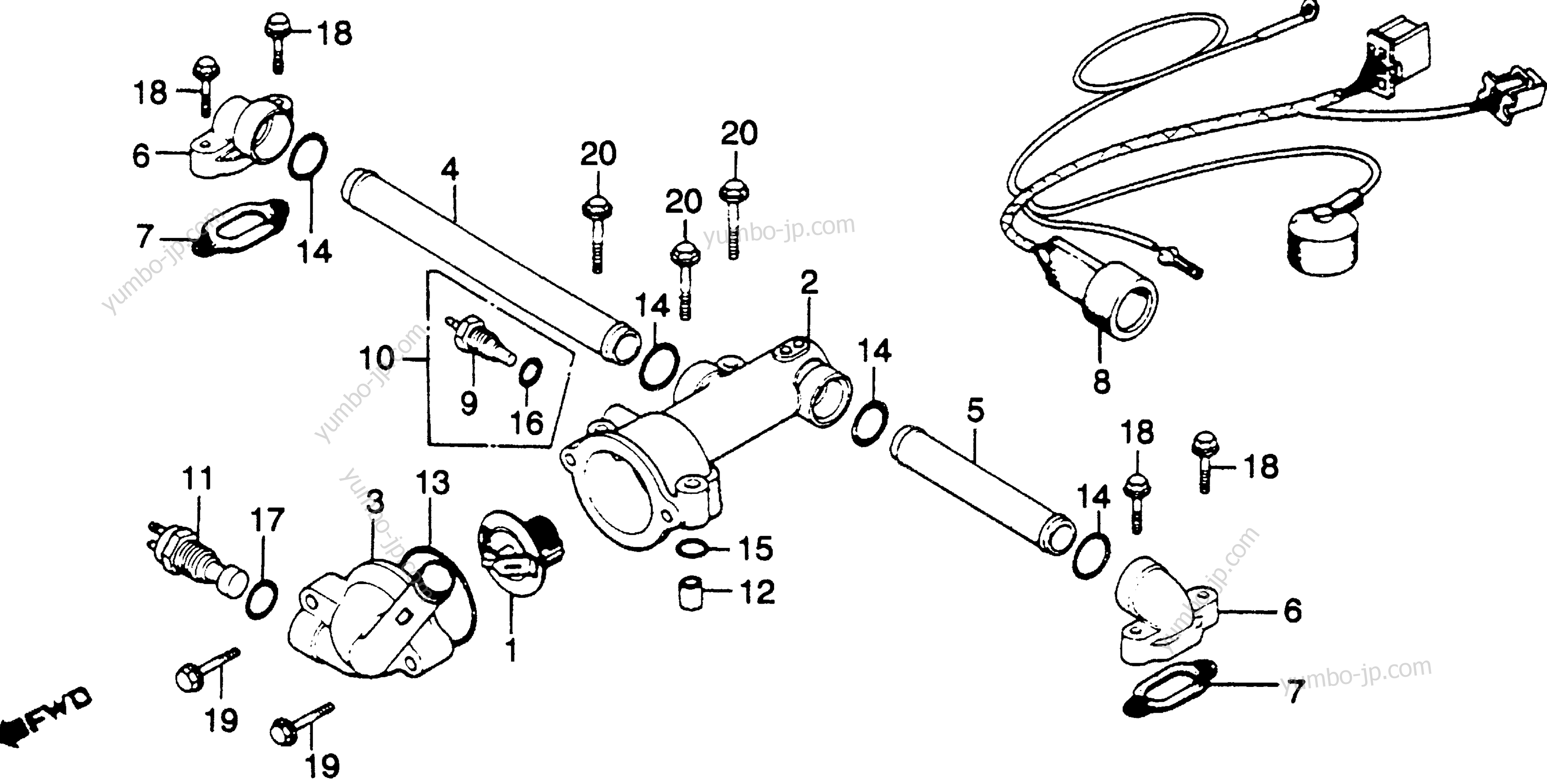 THERMOSTAT for motorcycles HONDA GL1100 A 1980 year