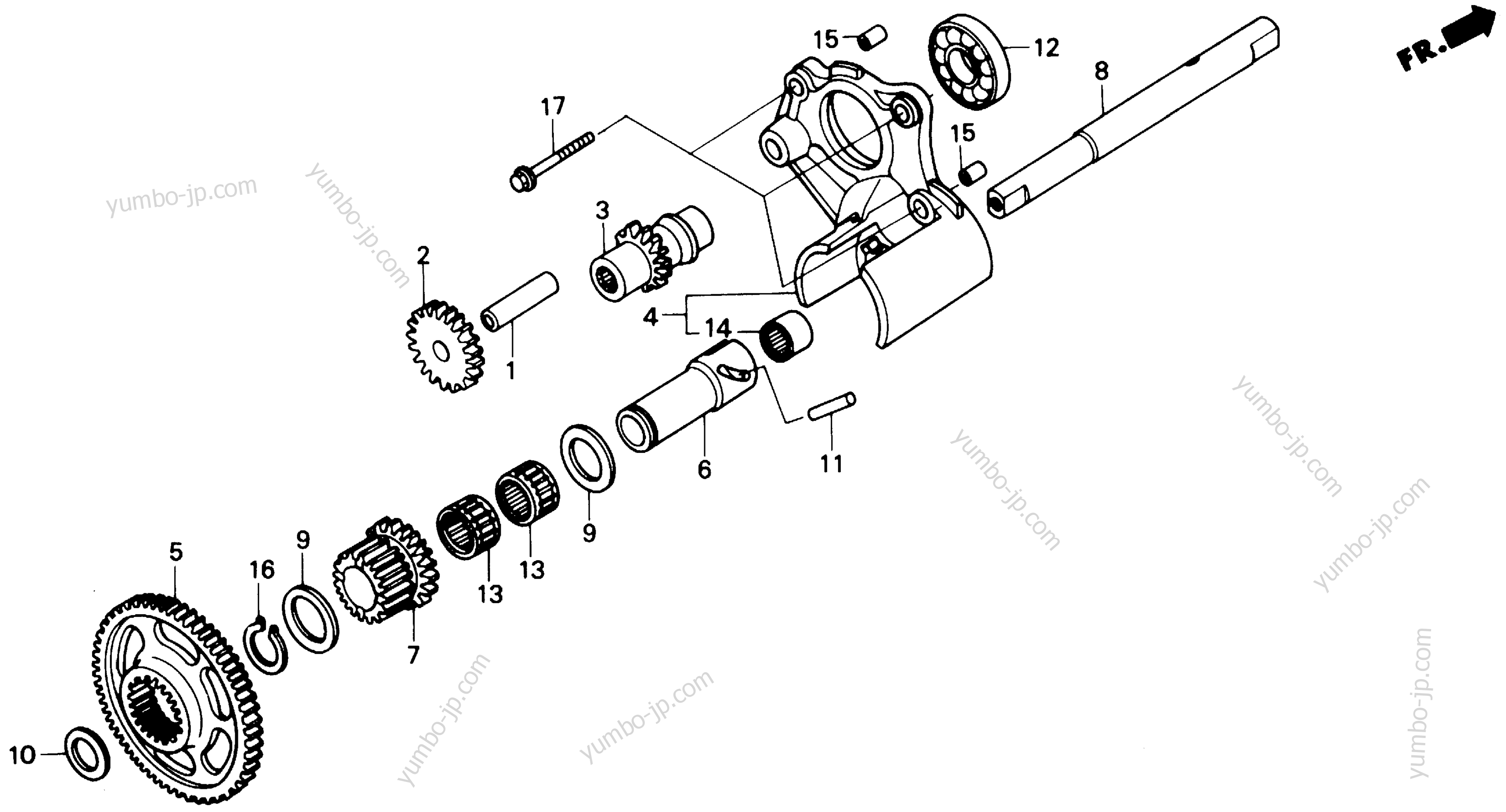 REVERSE GEAR for motorcycles HONDA GL1500I A 1991 year