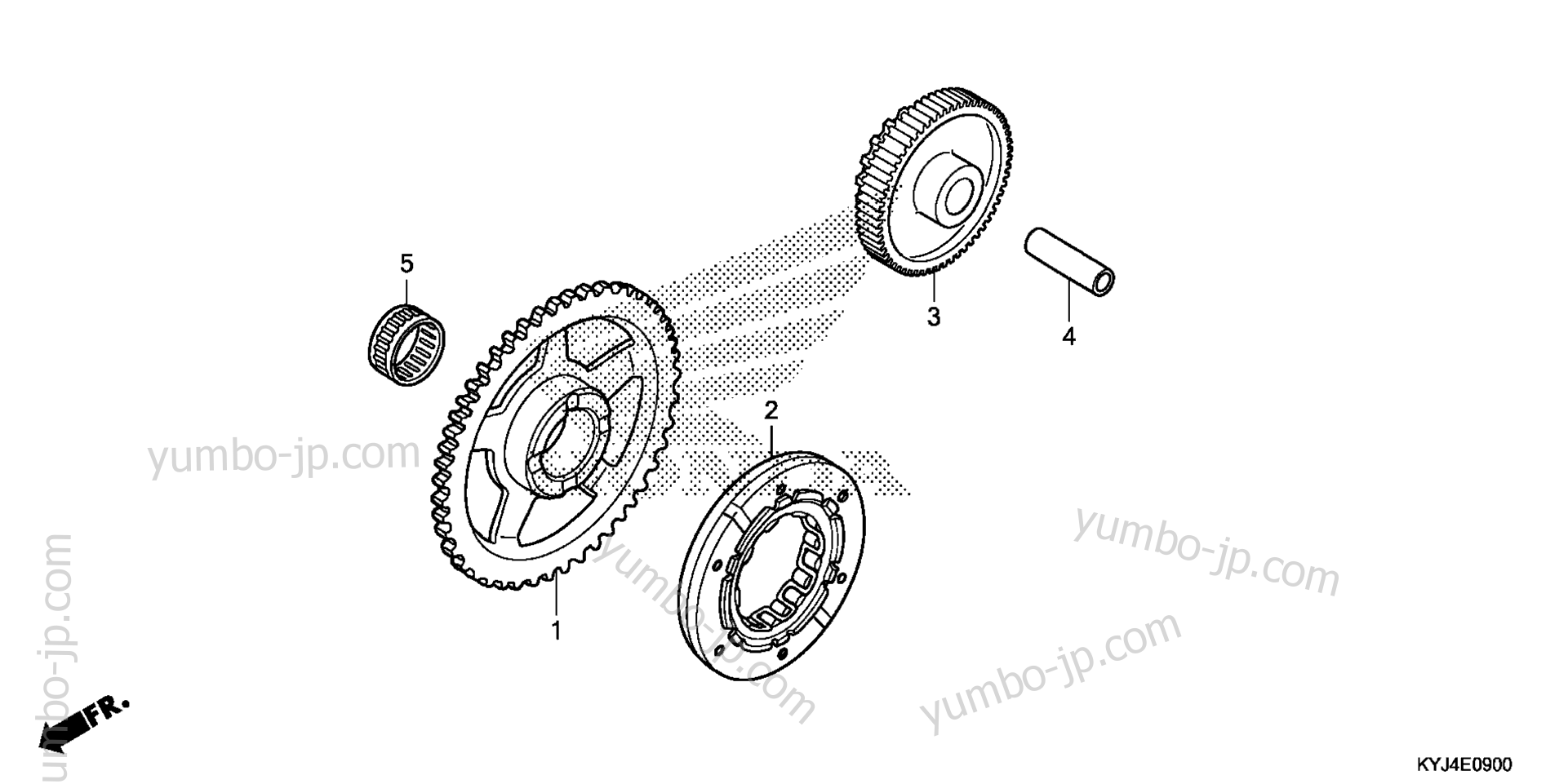 STARTING CLUTCH for motorcycles HONDA CBR250RA AC 2012 year