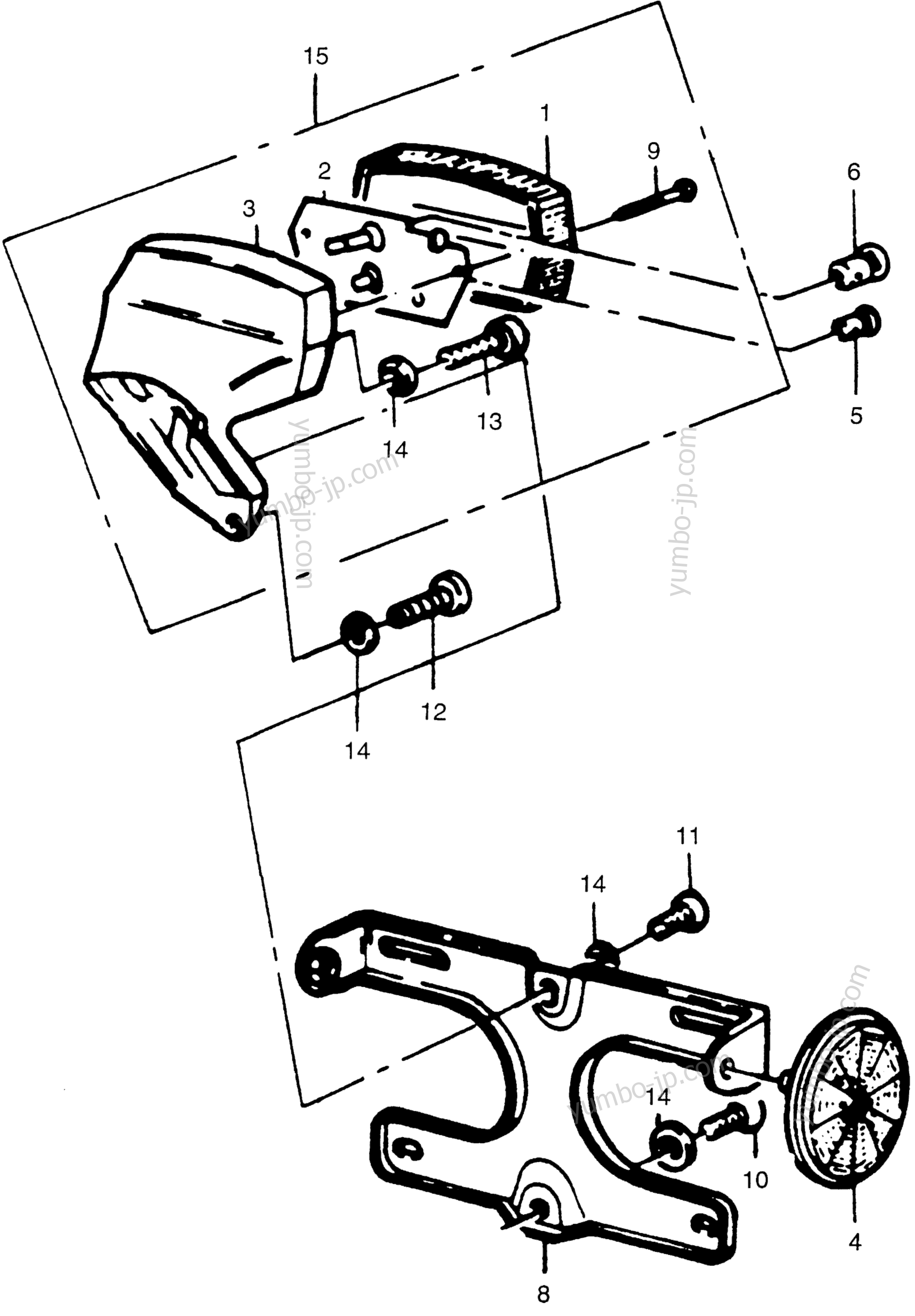 TAILLIGHT for motorcycles HONDA PA50I A 1979 year