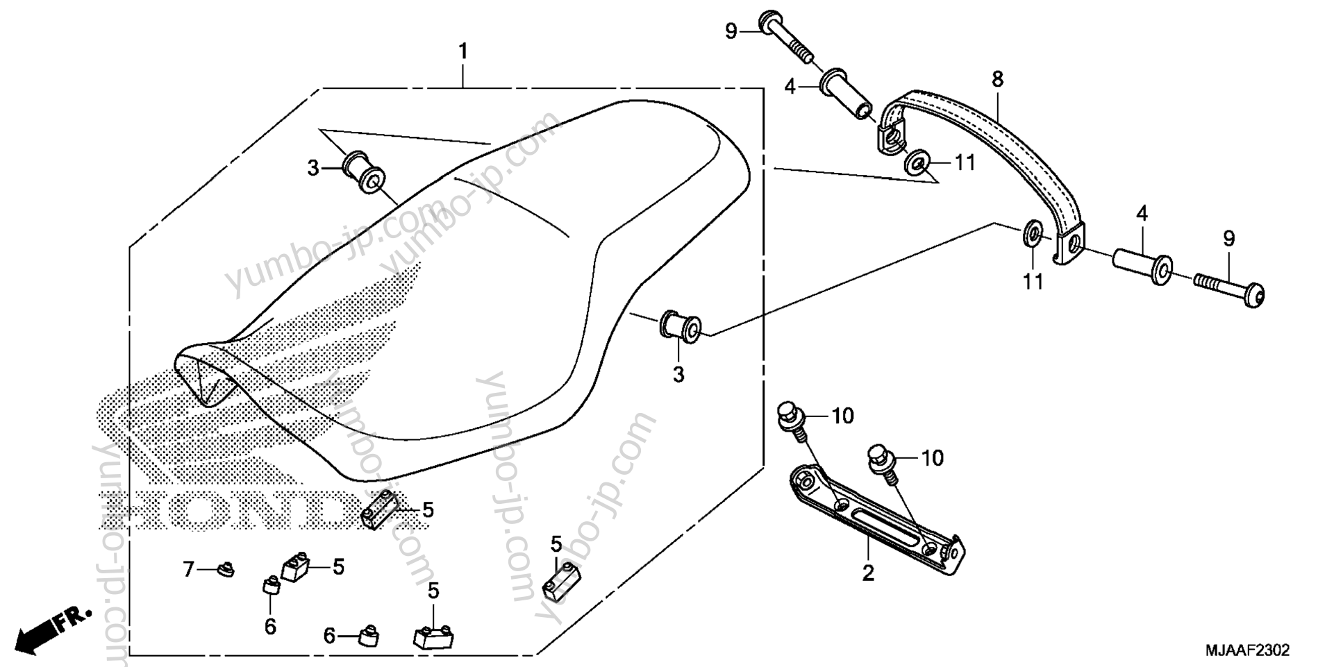 SEAT (3) for motorcycles HONDA VT750S AC 2013 year