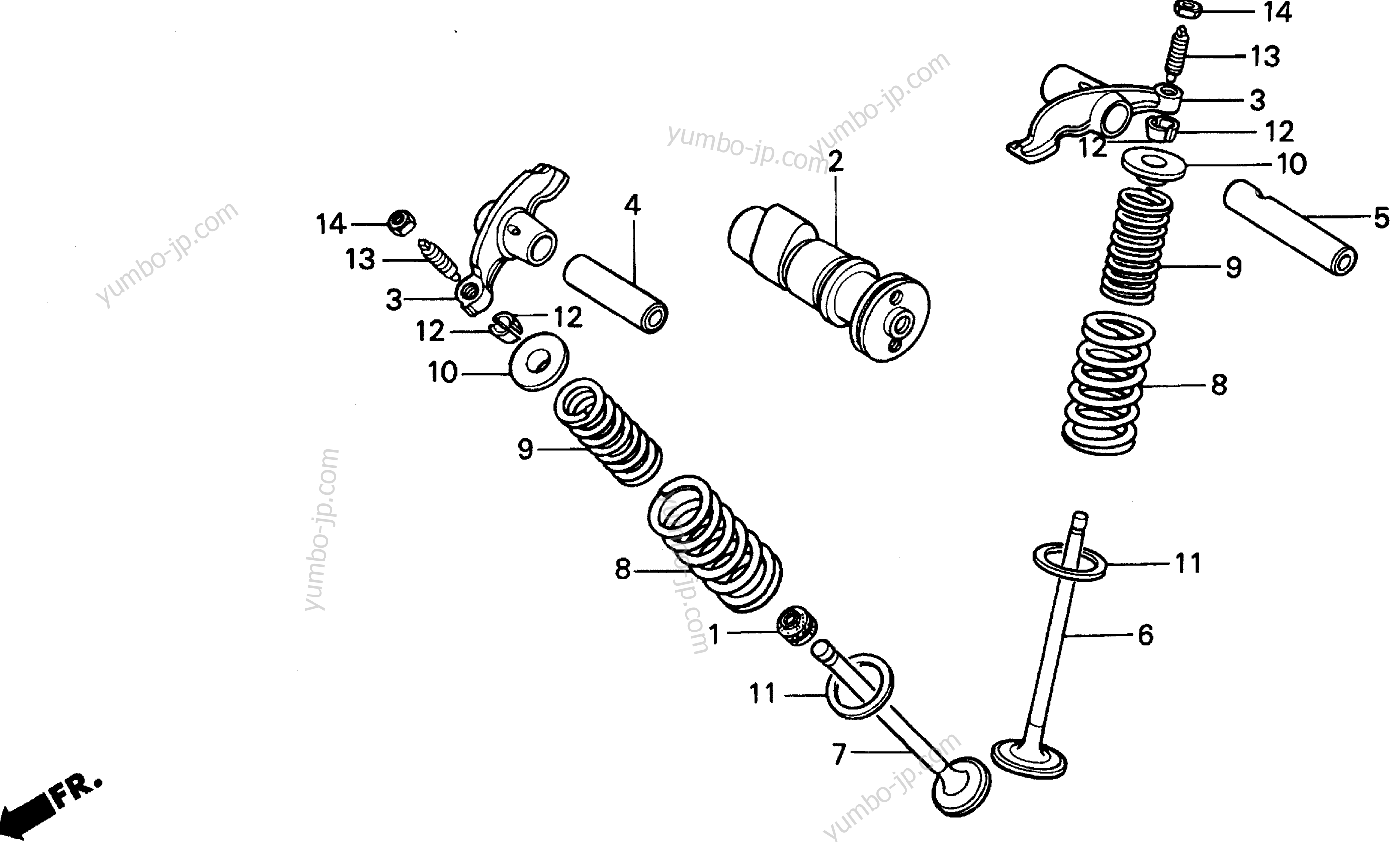 CAMSHAFT for motorcycles HONDA XR100R A 1993 year