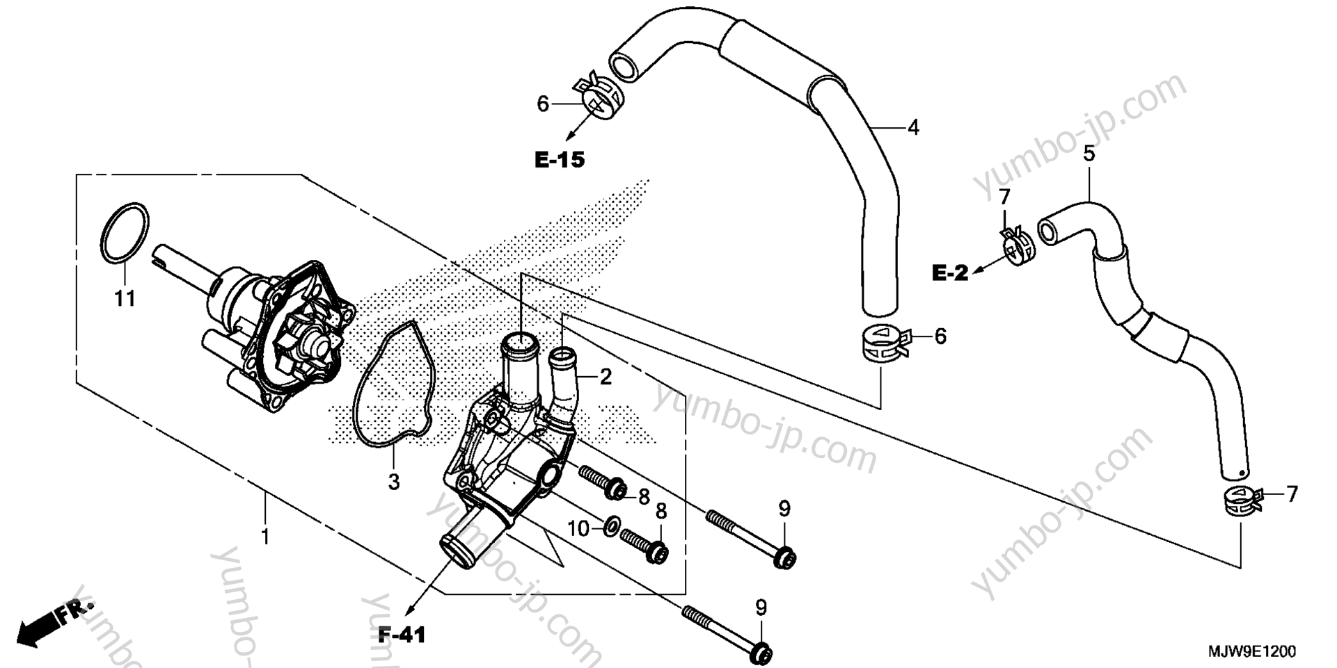 WATER PUMP for motorcycles HONDA CB500F AC 2016 year