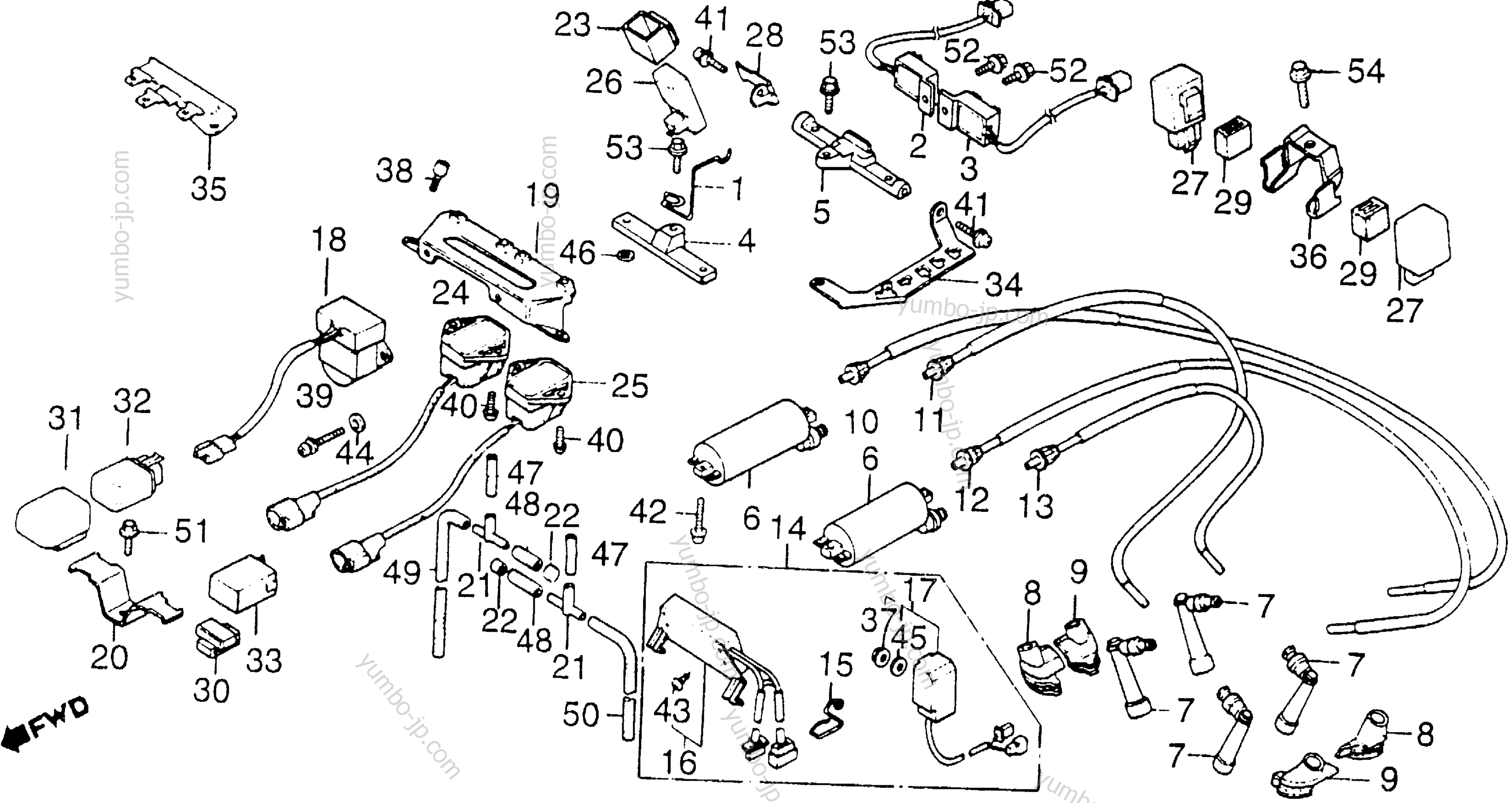 IGNITION COIL / RECTIFIER / SENSOR для мотоциклов HONDA GL1200L A 1985 г.