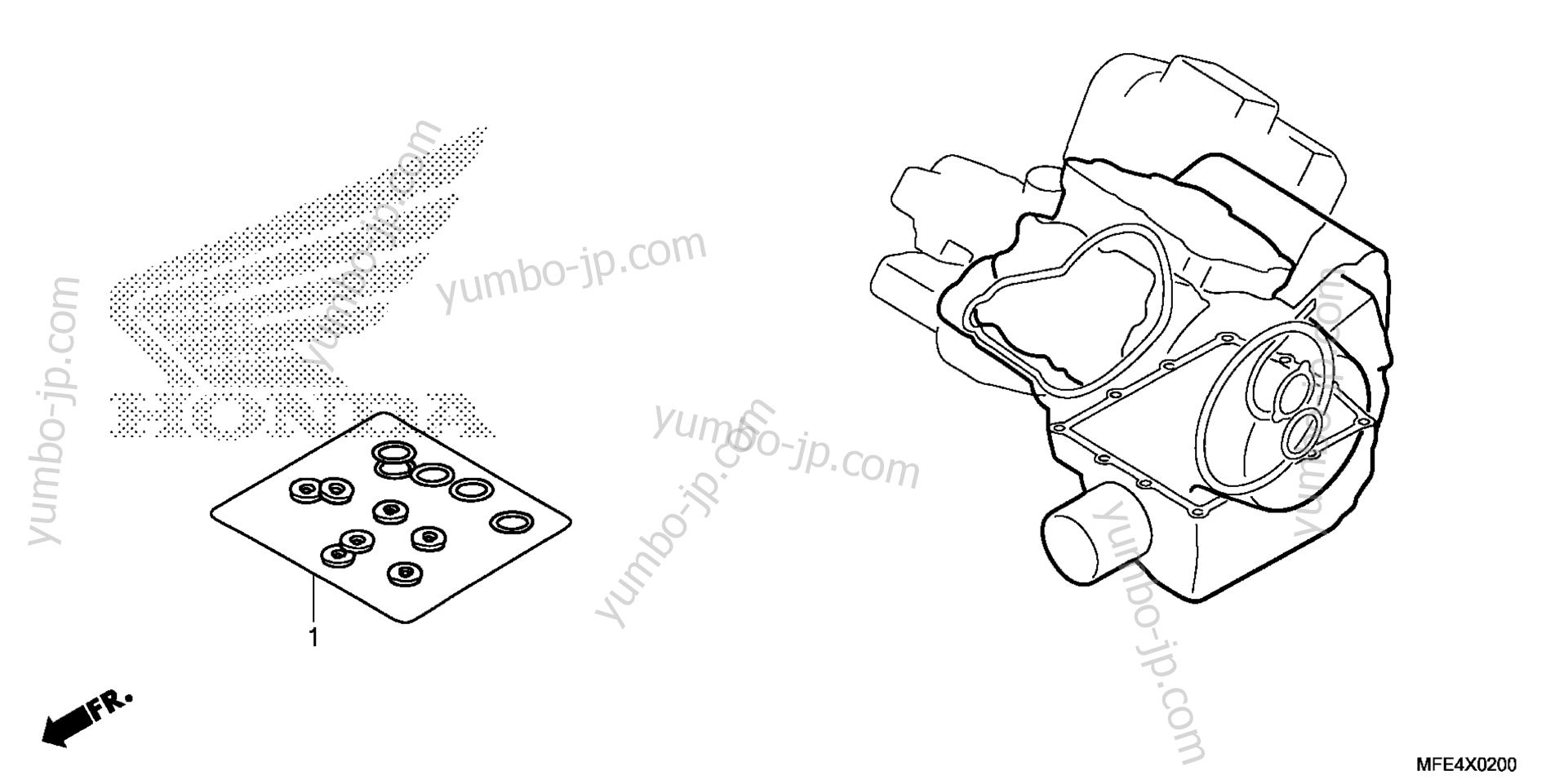 GASKET KIT B for motorcycles HONDA VT750C2 A/A 2008 year