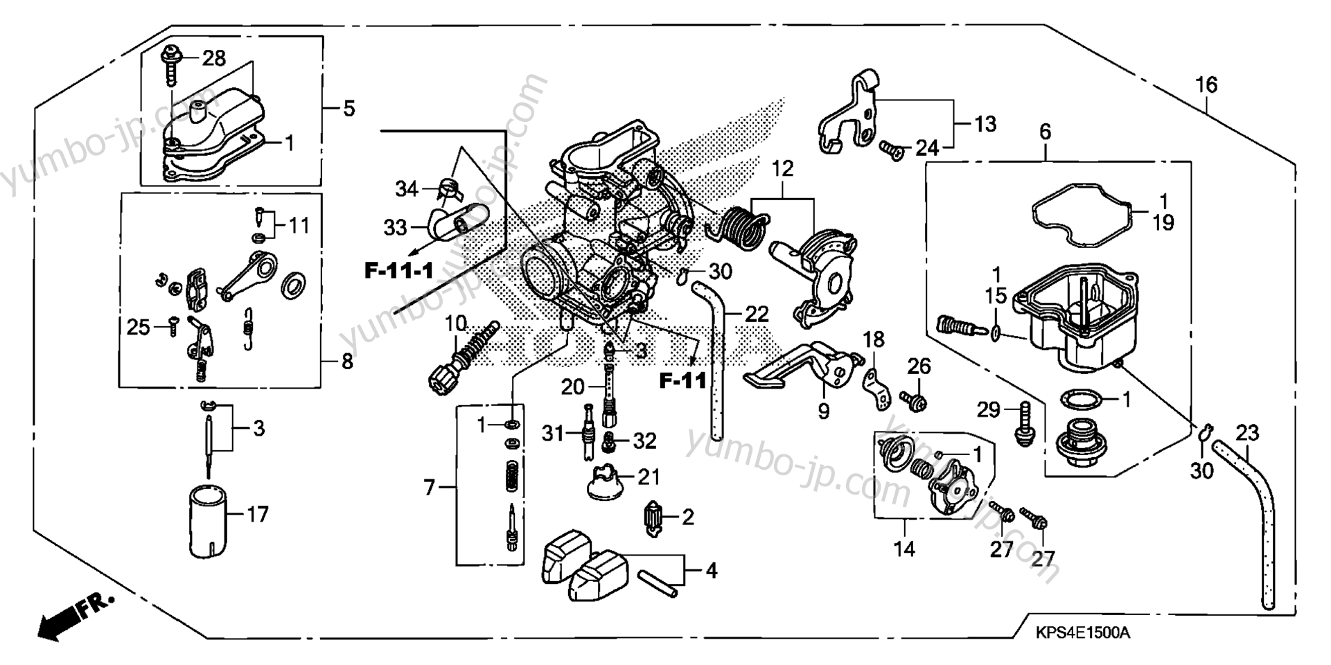 CARBURETOR for motorcycles HONDA CRF230F A 2009 year