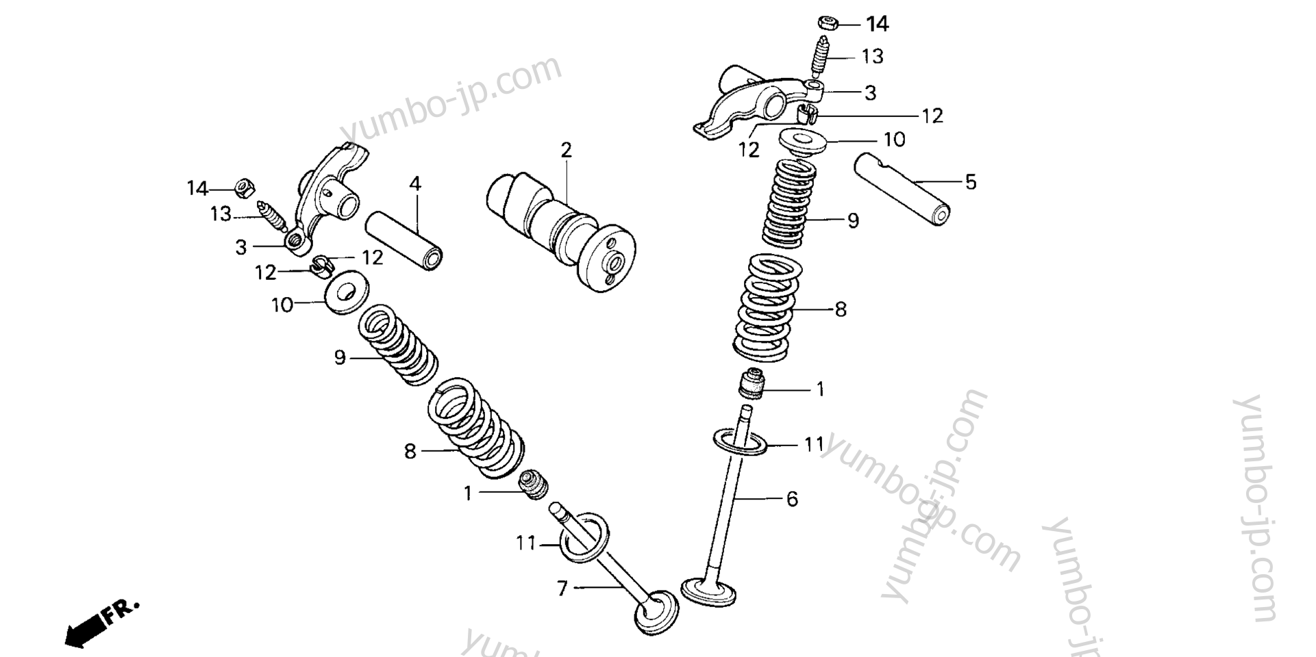 CAMSHAFT / VALVE for motorcycles HONDA NSF100 A 2006 year