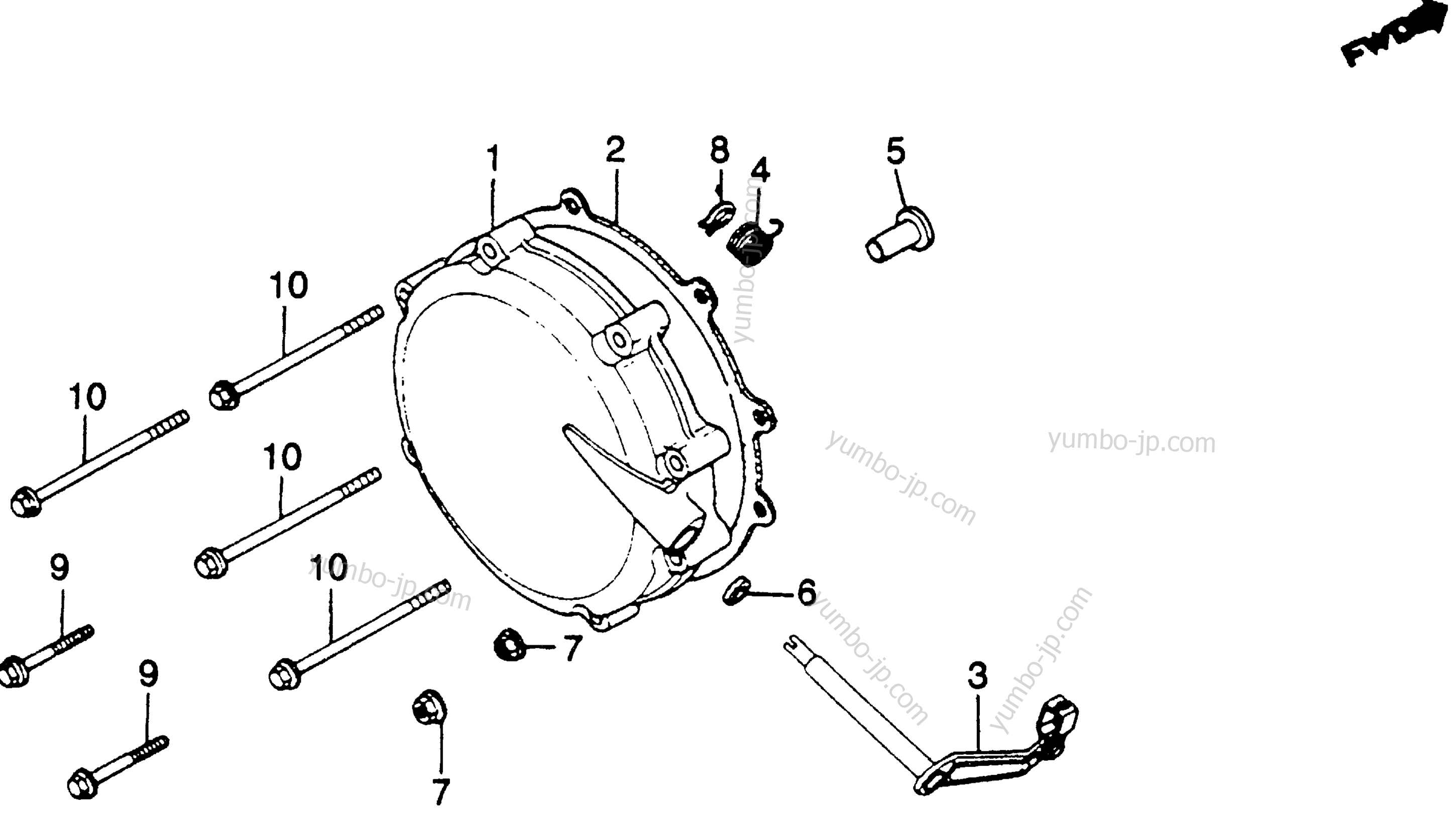 CLUTCH COVER for motorcycles HONDA GL1100A A 1982 year