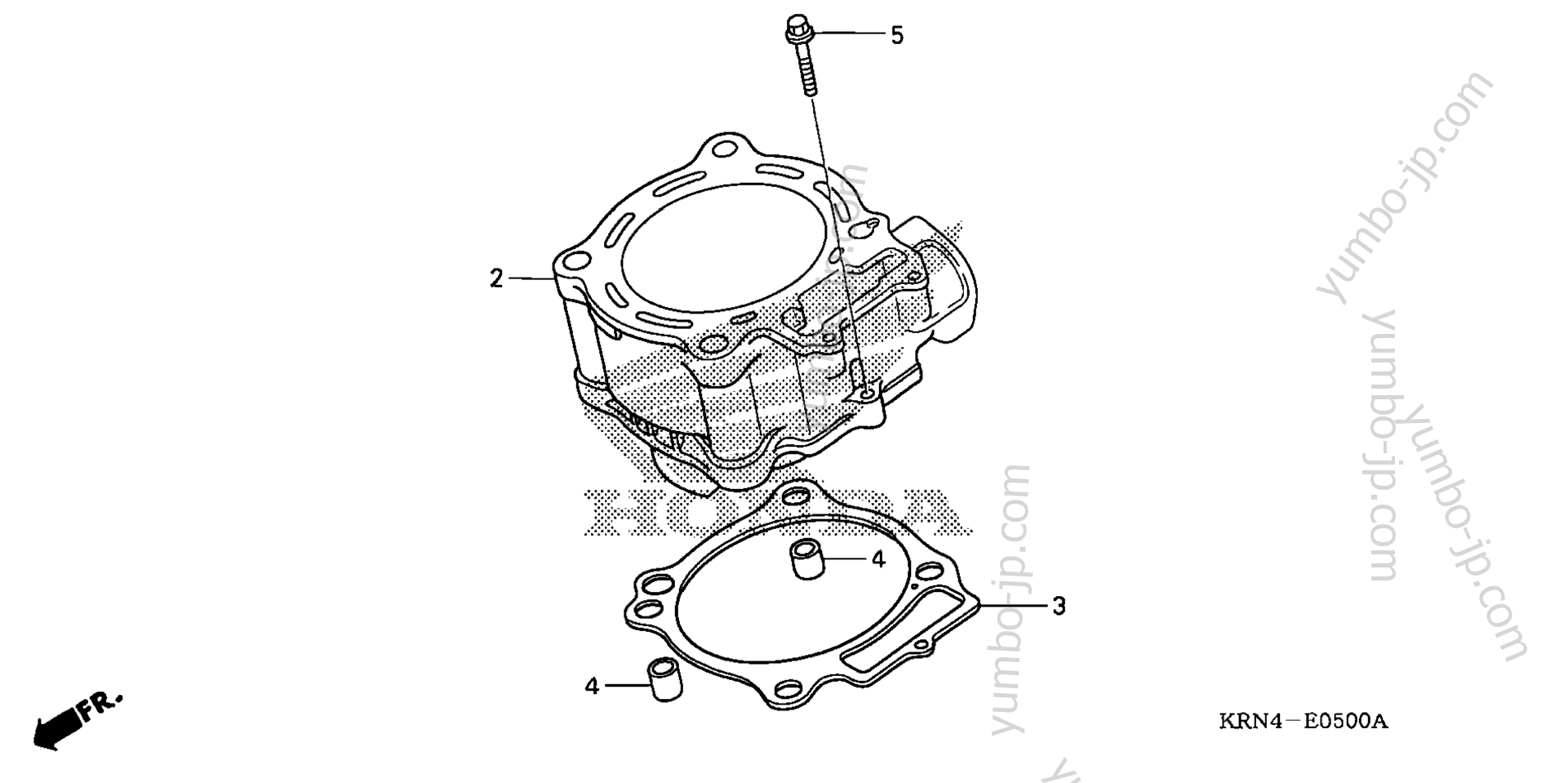 CYLINDER for motorcycles HONDA CRF250R A/A 2004 year