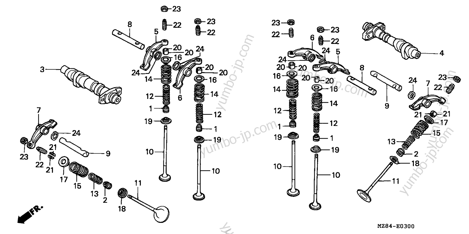 CAMSHAFT for motorcycles HONDA VT600C A 1996 year