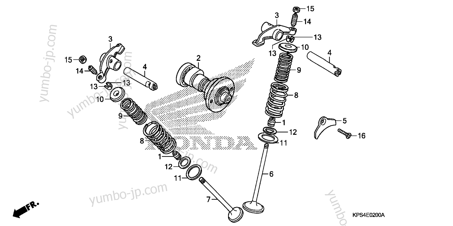 CAMSHAFT / VALVE for motorcycles HONDA CRF230F A 2004 year